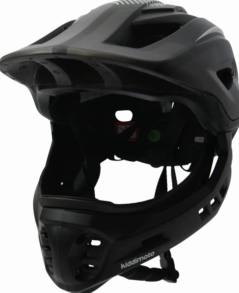 KIDDIMOTO Casque vélo intégral Noir S Plastique KMHFF05S