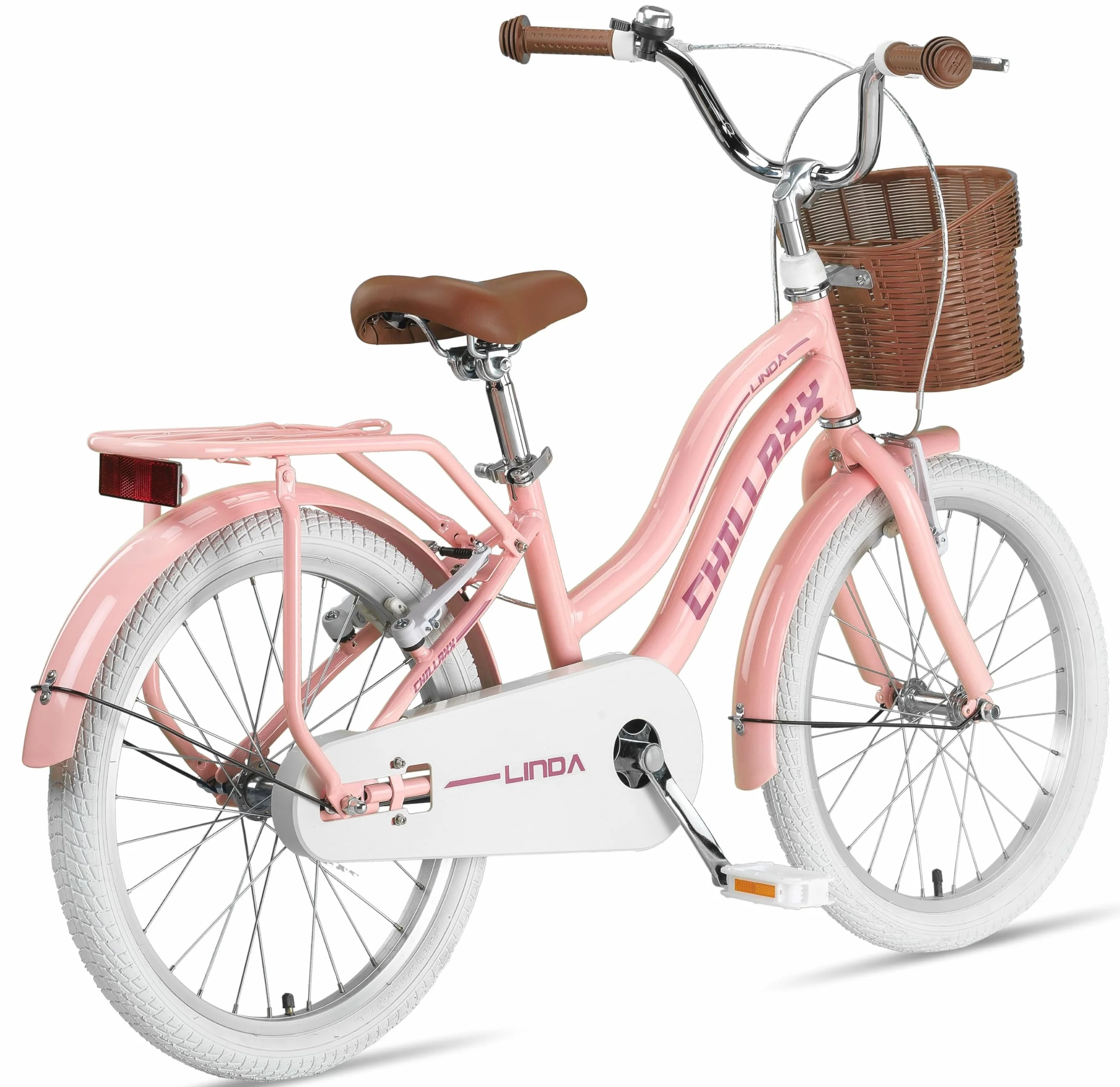 Chillaxx Bike Linda Vélo de ville 20 pouces enfant - Vélo hollandais fille garçon 6-11 ans