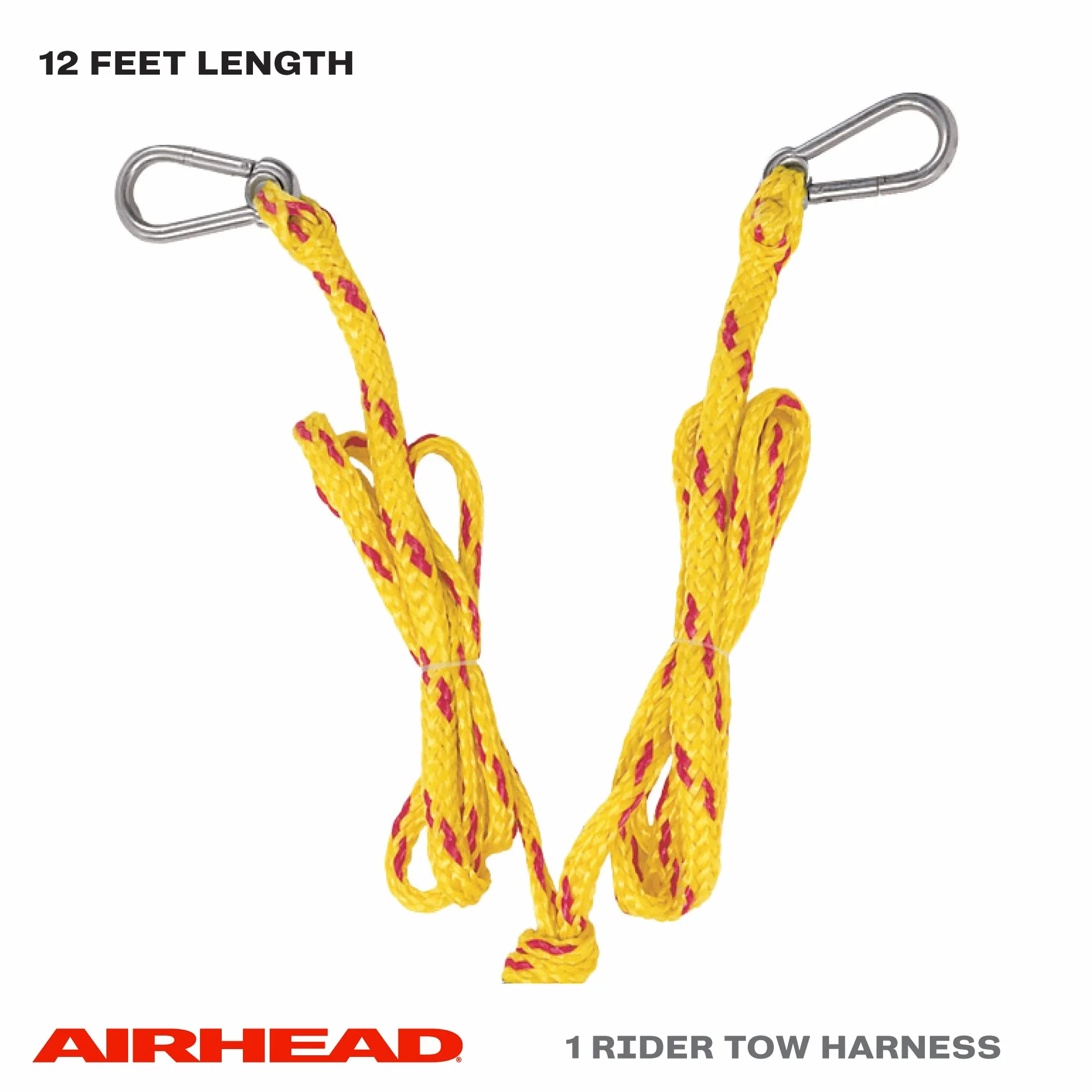 Airhead Heavy Duty Tow Harness Corde de Ski Nautique, 4 Sections Unisexe