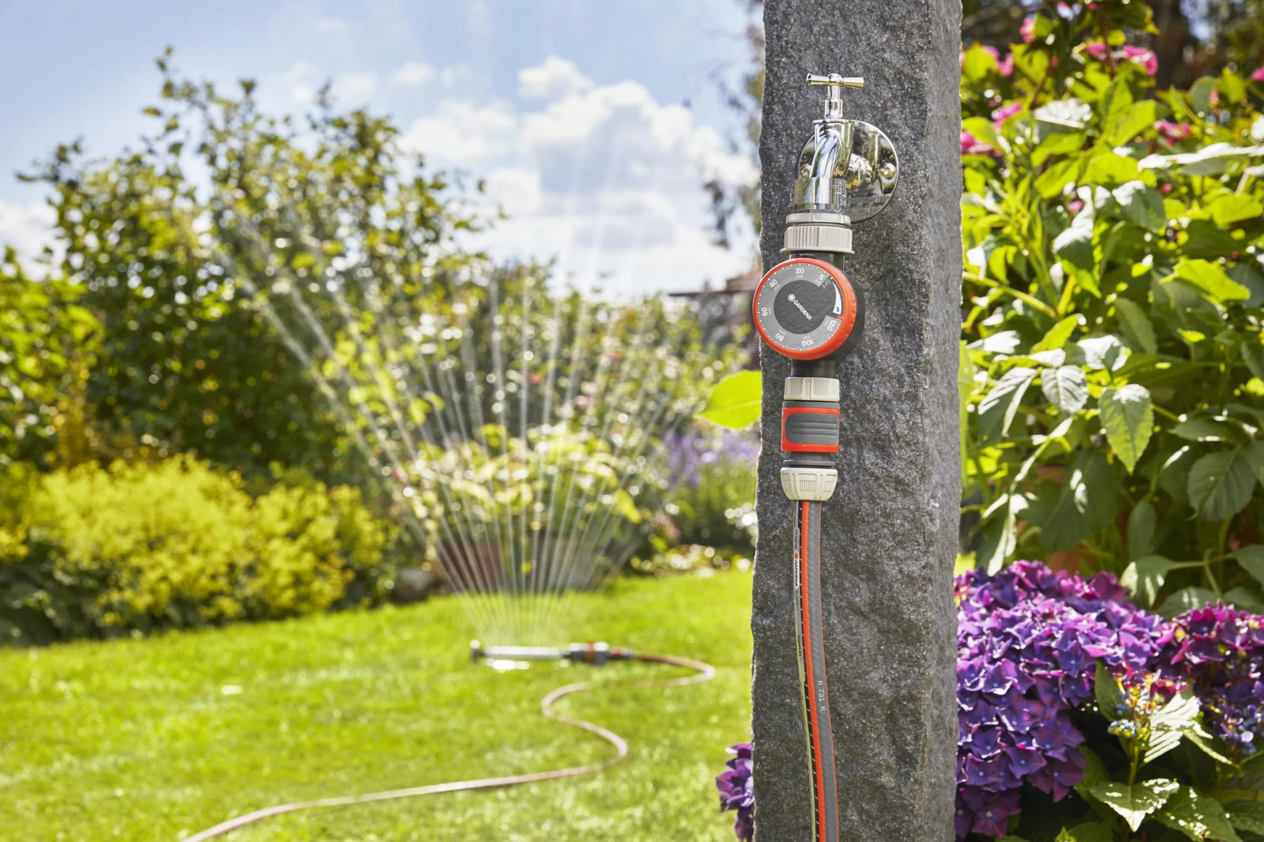 Gardena Minuterie d'arrosage 26,5 mm G 3/4 33,3 mm G1 5-120 min Raccord rapide 1169-20
