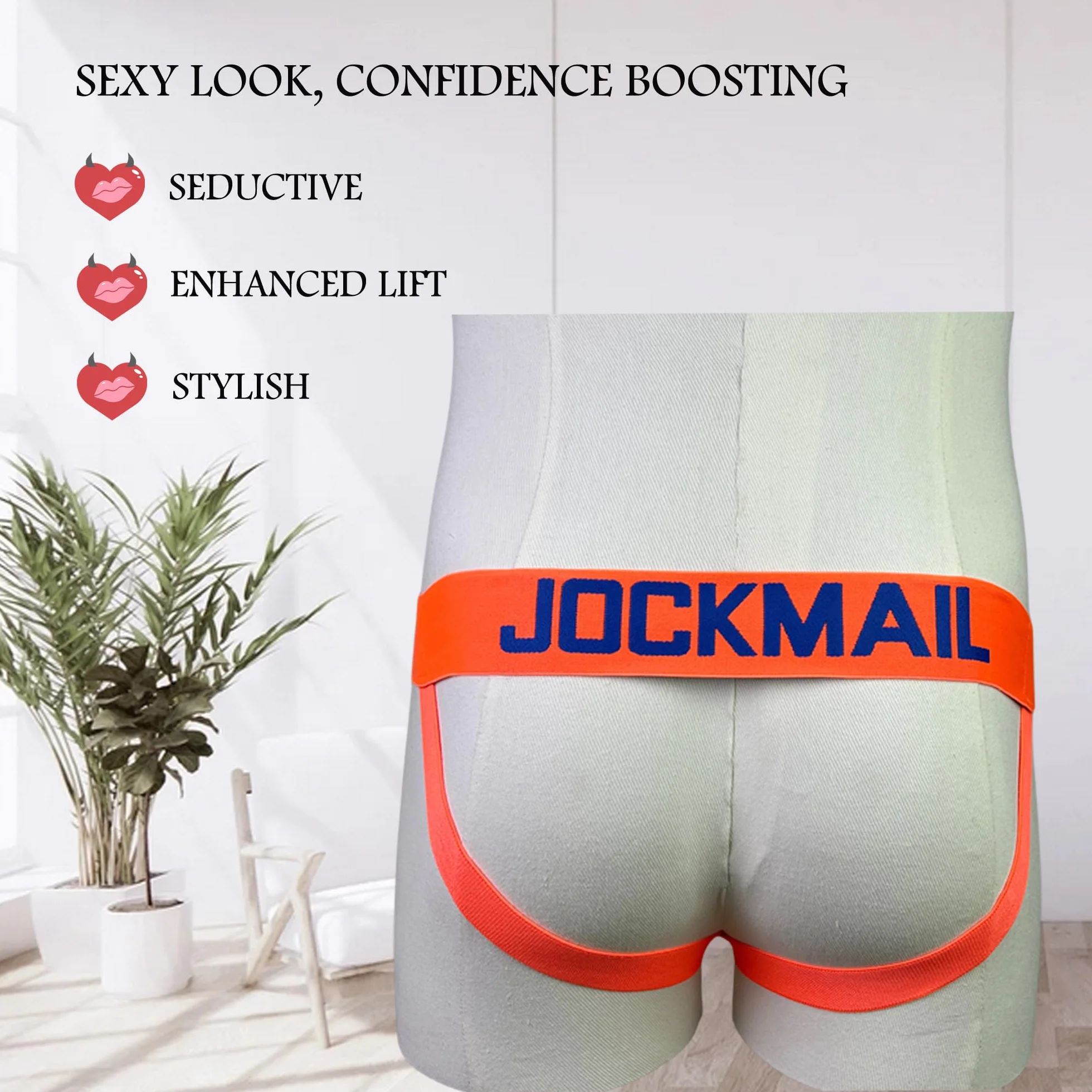 JOCKMAIL Slip pour homme Jockstrap Rainbow Comfort Sous-vêtements pour homme Jockstrap Athlétique Supporter