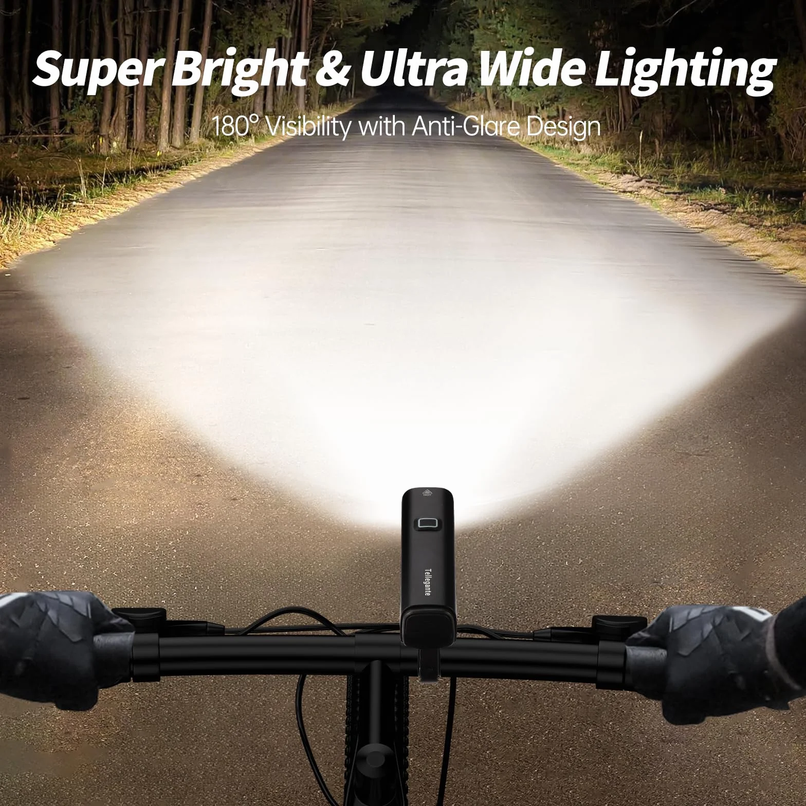 Lampe Velo 2 LED Puissantes Faisceau Haut/Bas Feu Arrière Vélo Intelligent | 6000mAh Eclairage Velo Rechargeable USB C, Détection de Freinage, IPX6 Étanche Lumiere Velo Avant et Arriere en Aluminium