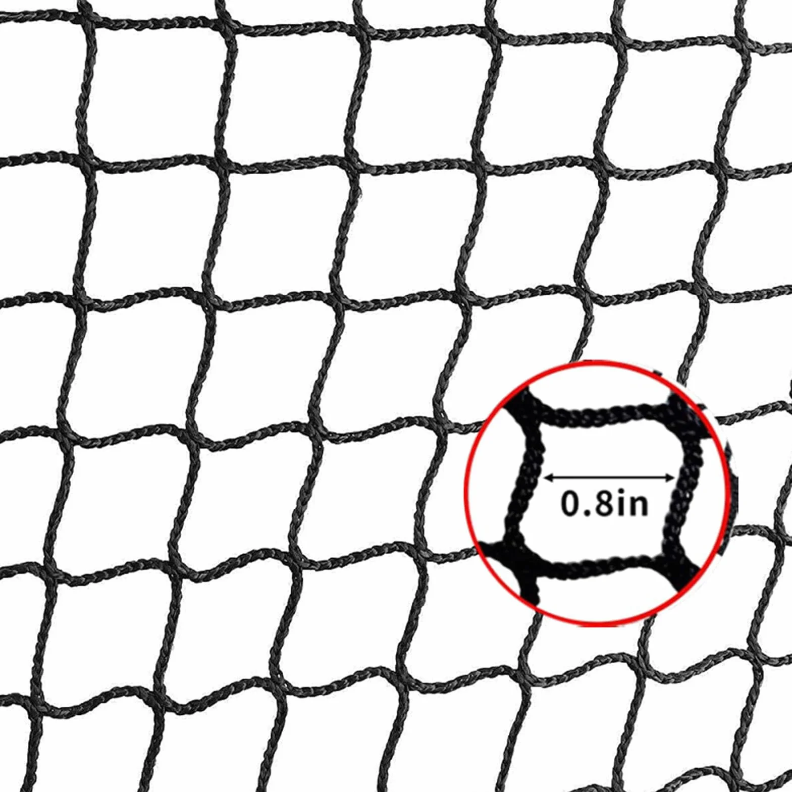 Lambo Filet d'entraînement de Baseball | Filet de Baseball Robuste Vert/Noir | Filet de Conduite Lisse, Filet de Softball Portable pour Jardin, Conduite, Utilisation intérieure et extérieure