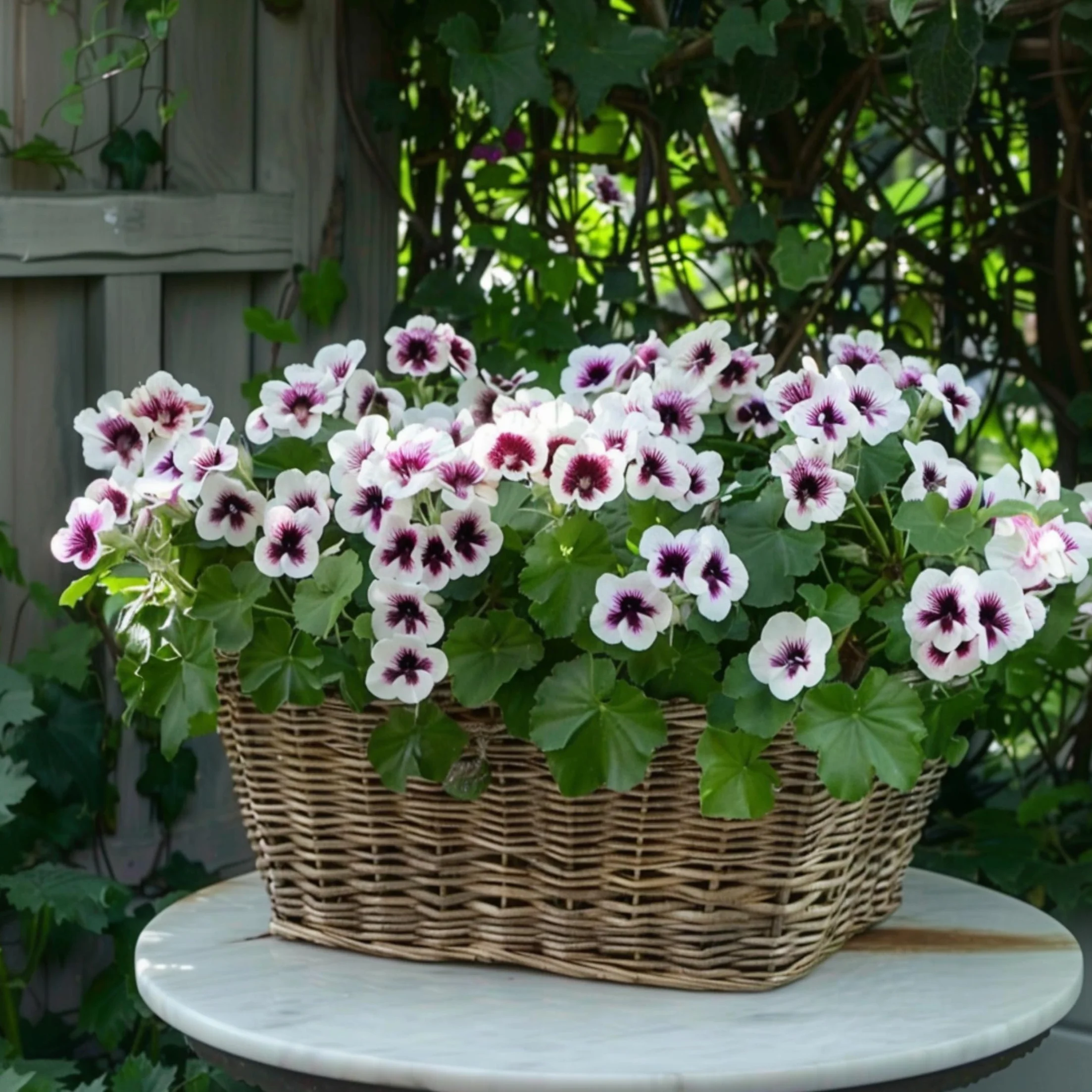 Set de 6 Géranium Pelargonium Orange Fizz, Pink Capitatum, Lizzy - Plante anti-moustique - Pot 10,5cm - Hauteur 15-25cm
