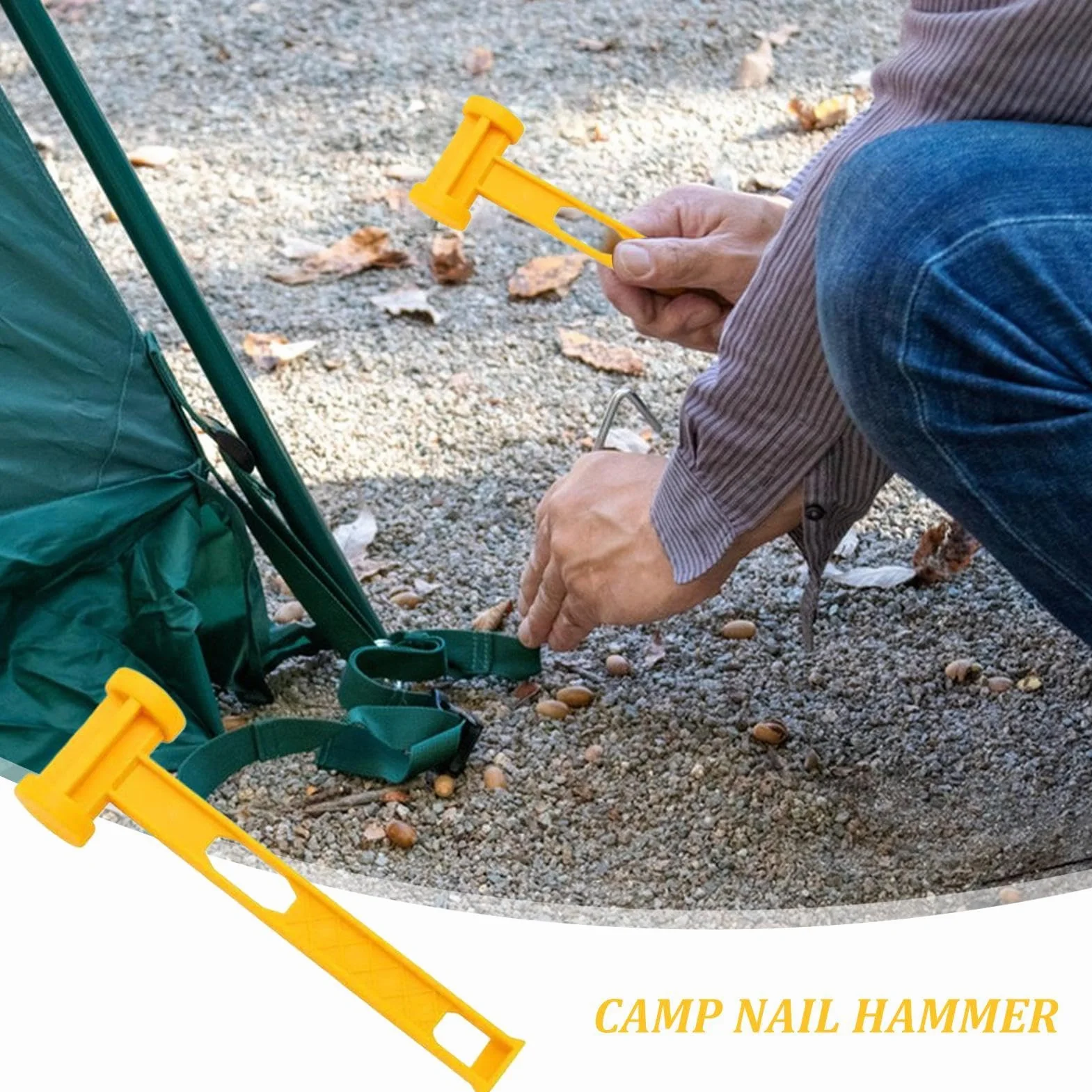 Marteau de Camping pour piquets de tente robuste léger PE
