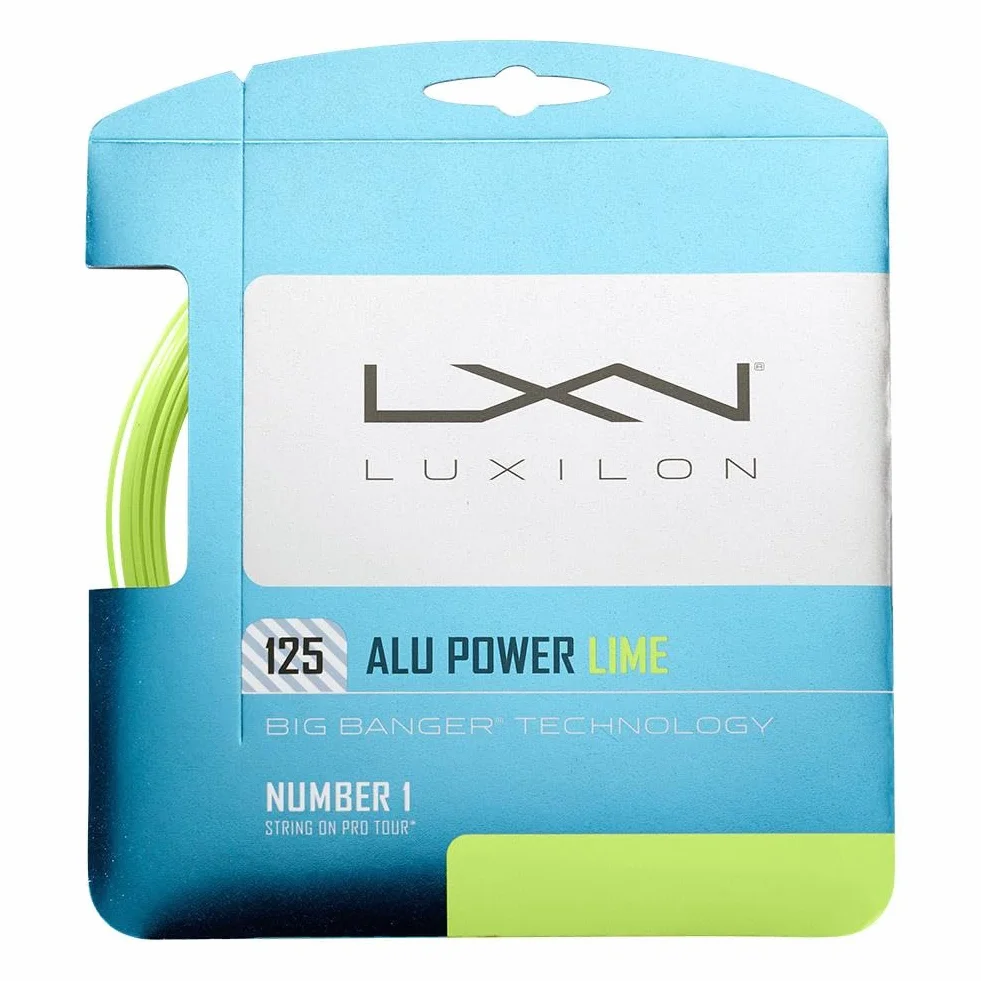 Wilson Cordages pour Raquette Luxilon, Alu Power 125, Rouleau de 12,2 mètres, Bleu, 1,25 mm, Unisexe, WRZ995100BL