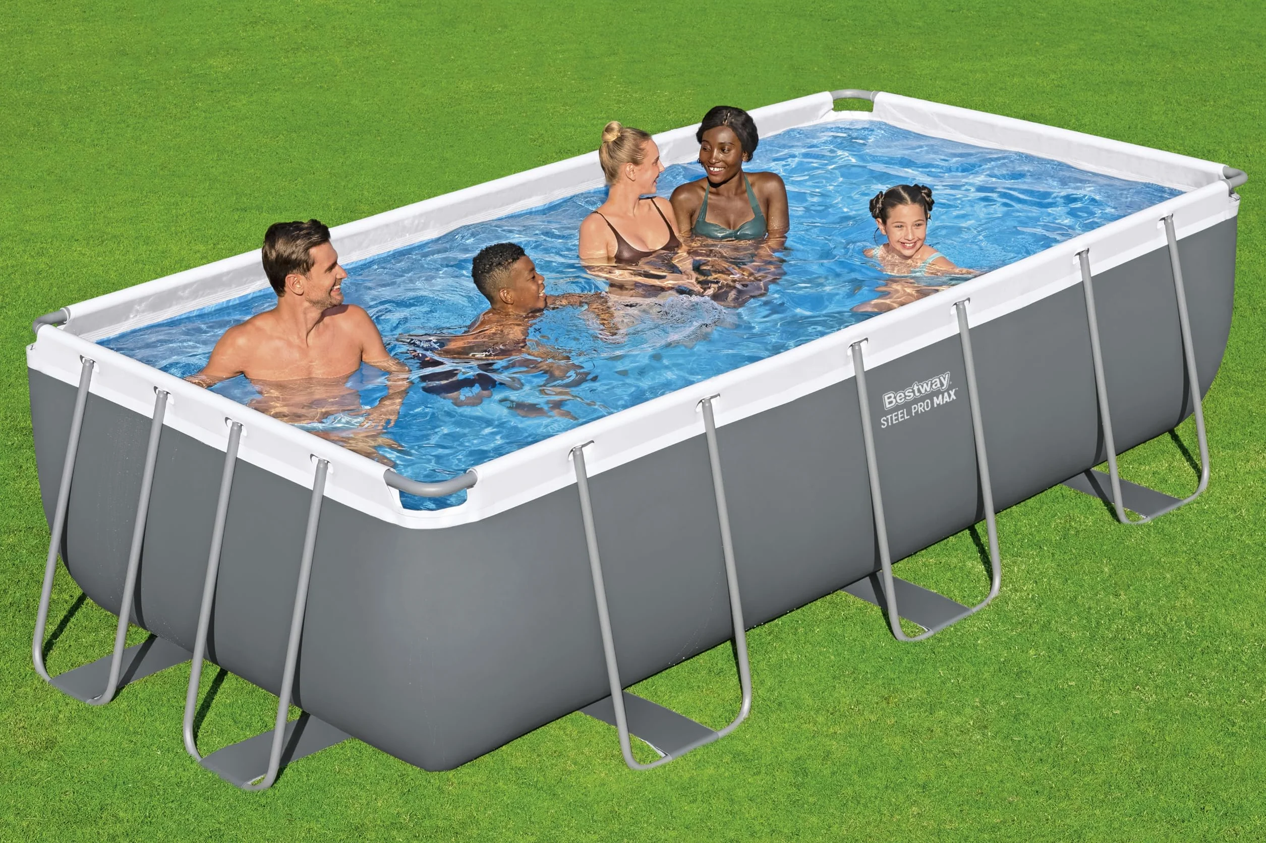 Bestway Steel Pro Max Kit Piscine Hors Sol 404 x 201 x 100 cm Gris