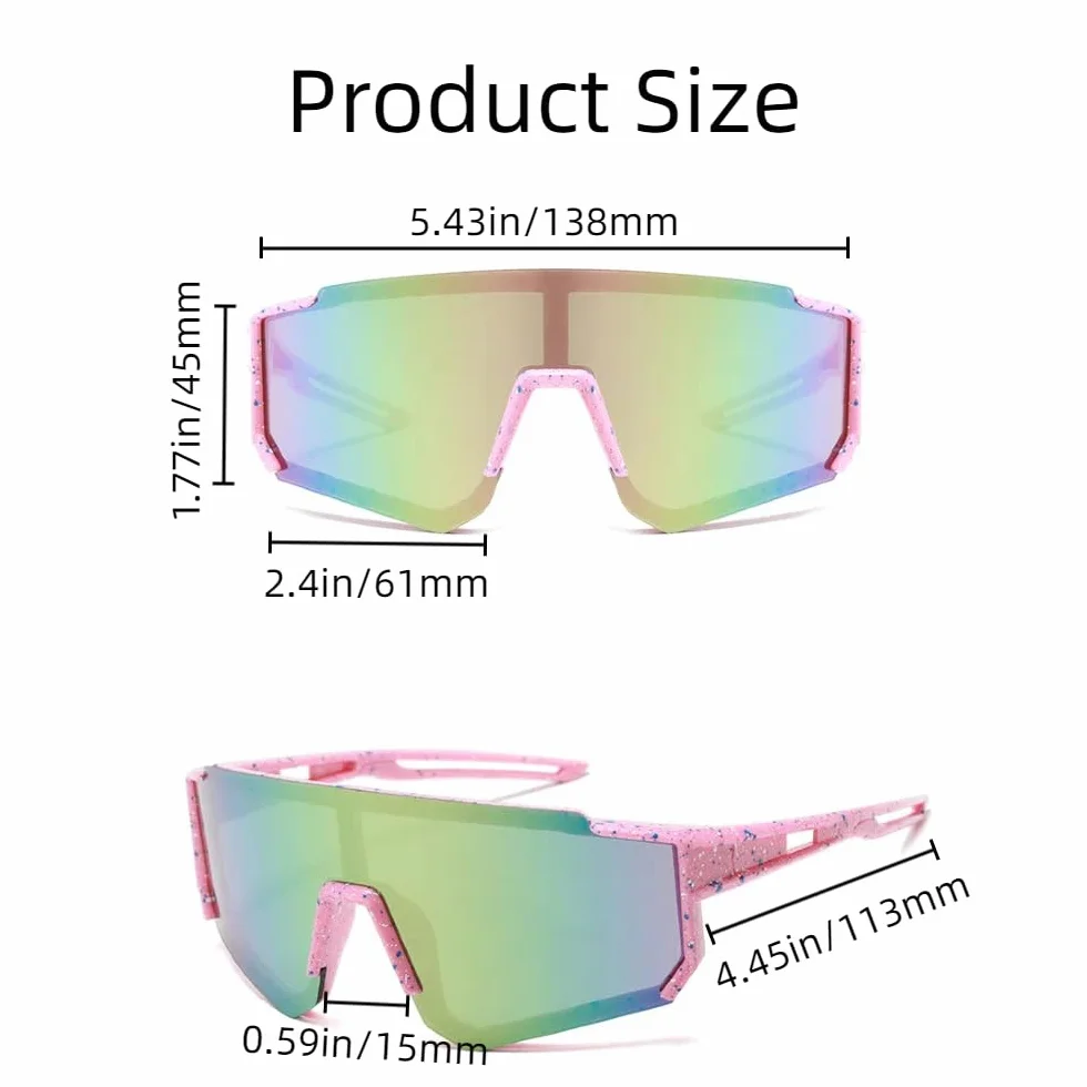 TOFBS Lunettes de Soleil pour Enfants Mode Légères Polarisées - Protection UV400 pour le Sport et le Vélo