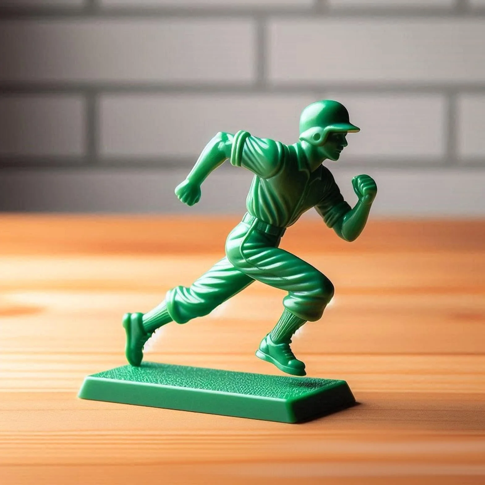 Figurines de baseball classiques, figurine de joueur de baseball vert | Catcher de lanceur de baseball 9x 3D Printing 2 pouces Statue - Collection des amoureux du sport Décoration de table pour la fam