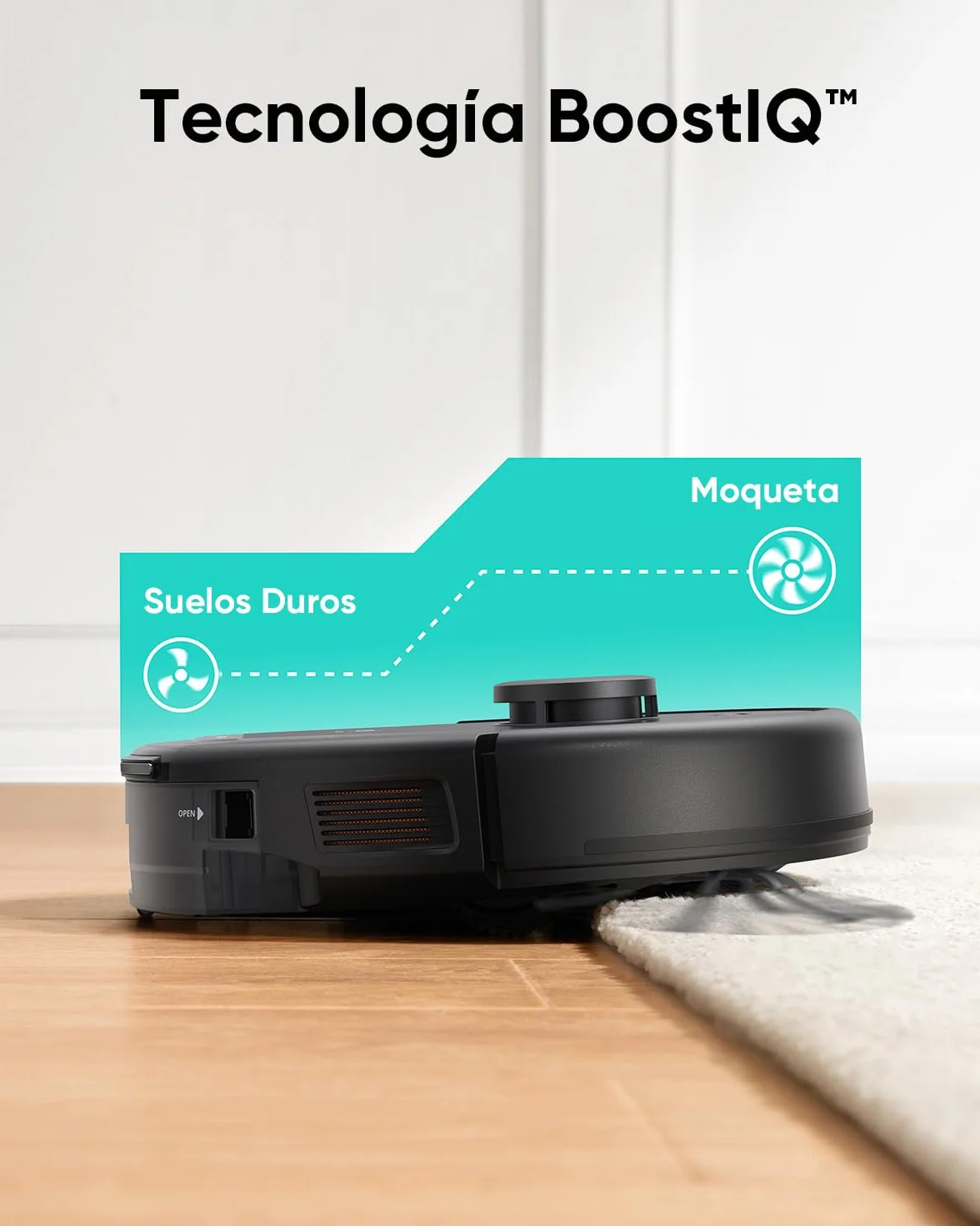 eufy L60 Ses Aspirateur Robot 2 en 1 5000 Pa Navigation Laser iPath Reconditionné