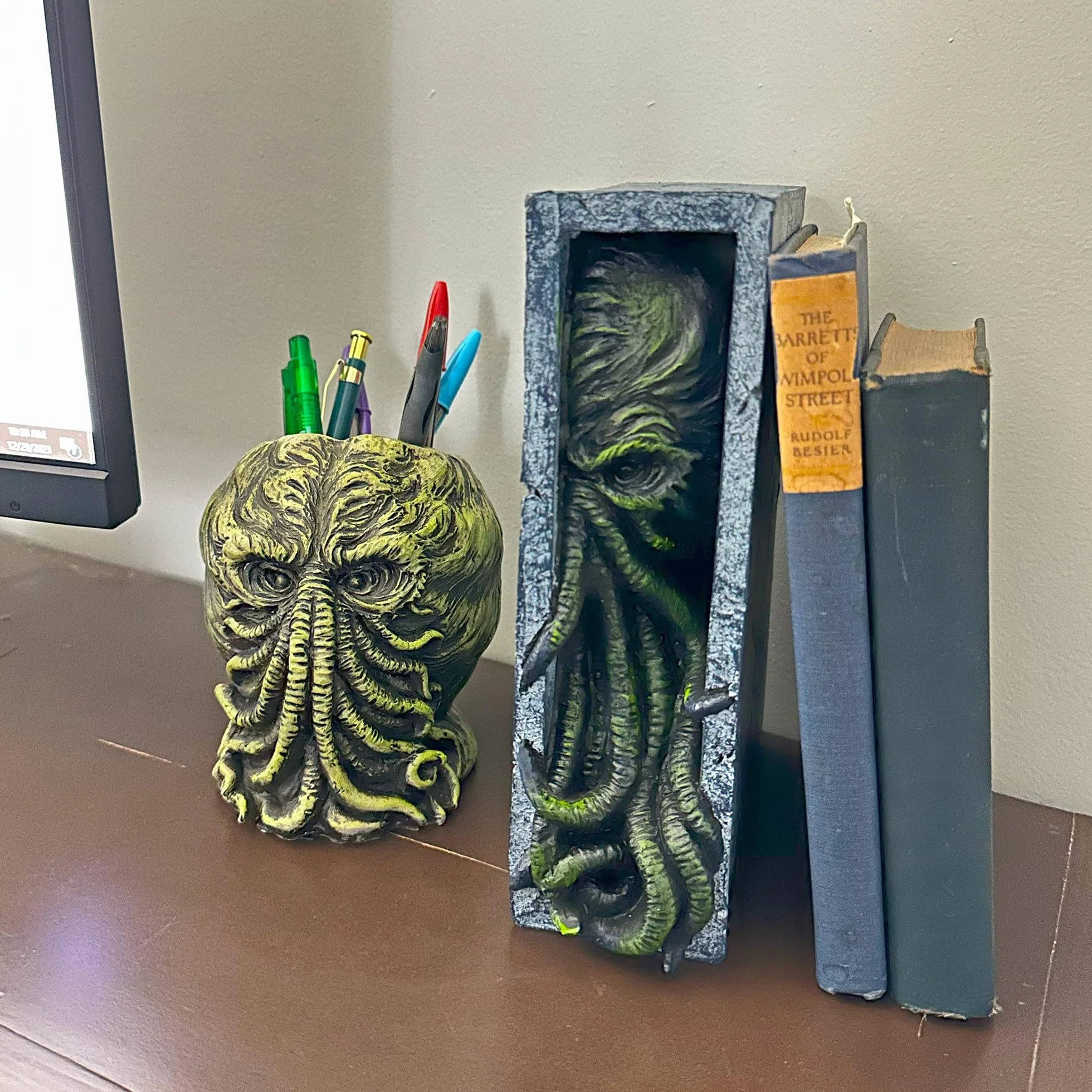 Cthulhu Serre-Livres en Résine Statue Monstre