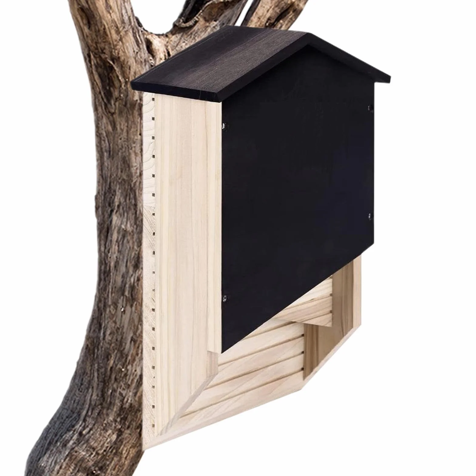 Abri d'Extérieur en Bois pour Chauve-souris Yusheng | Nid Réutilisable pour l'Hibernation, Décoration de Jardin