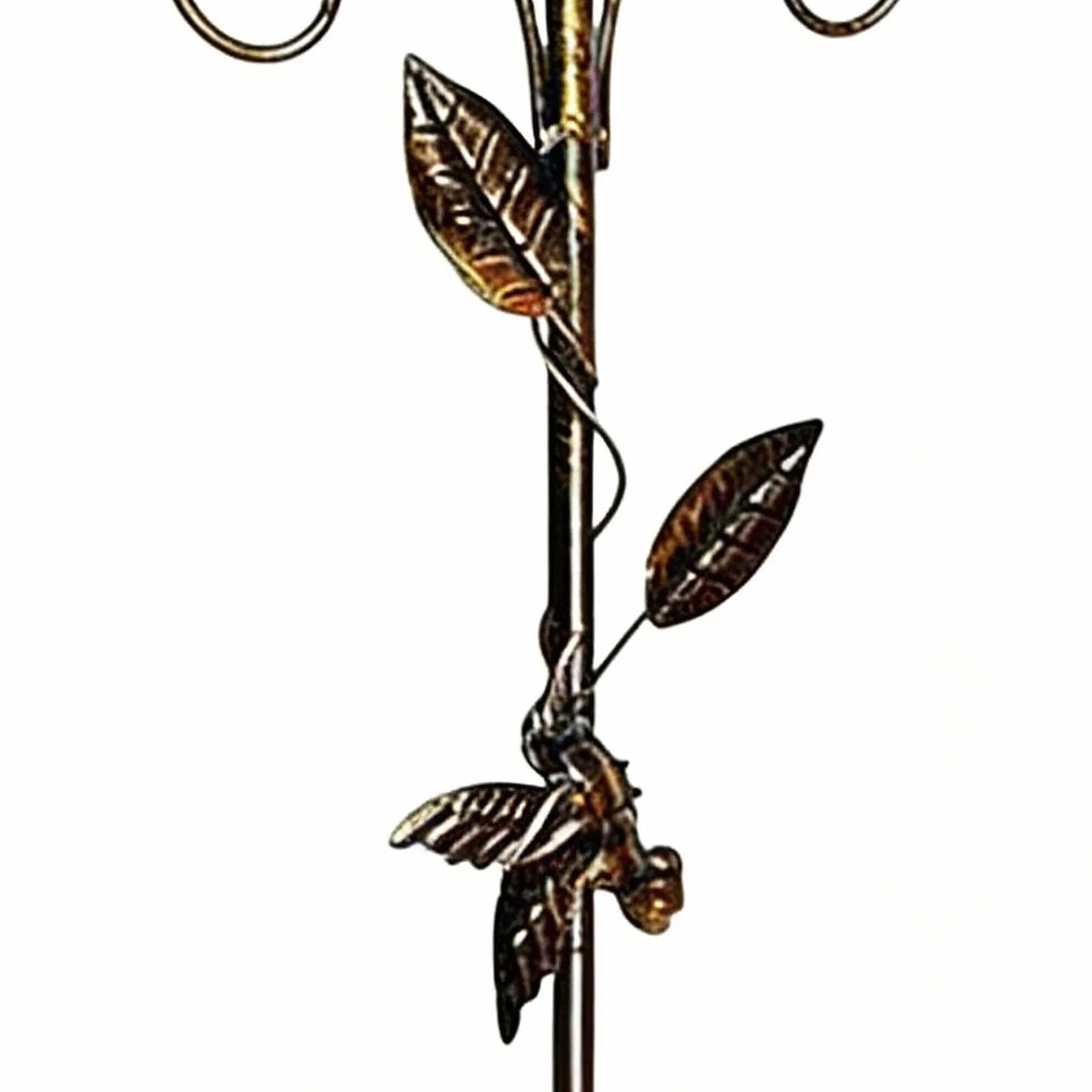 Bain d'oiseaux extérieur 76 cm de hauteur abreuvoir décoratif fontaine avec piquet
