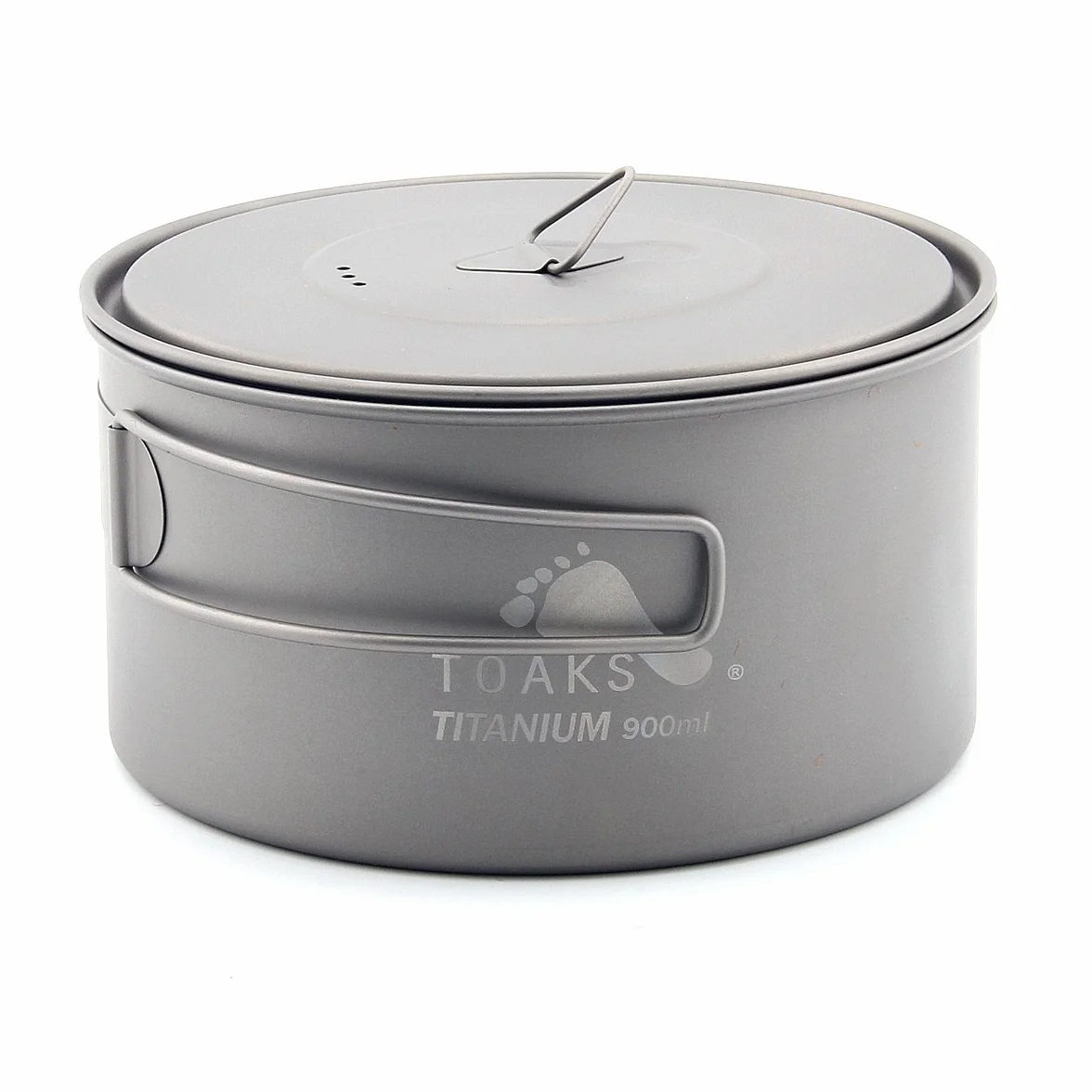 Toaks 900 ml ultraléger avec poignées résistant à la chaleur pliable portable Pot de titane avec un sac de rangement en