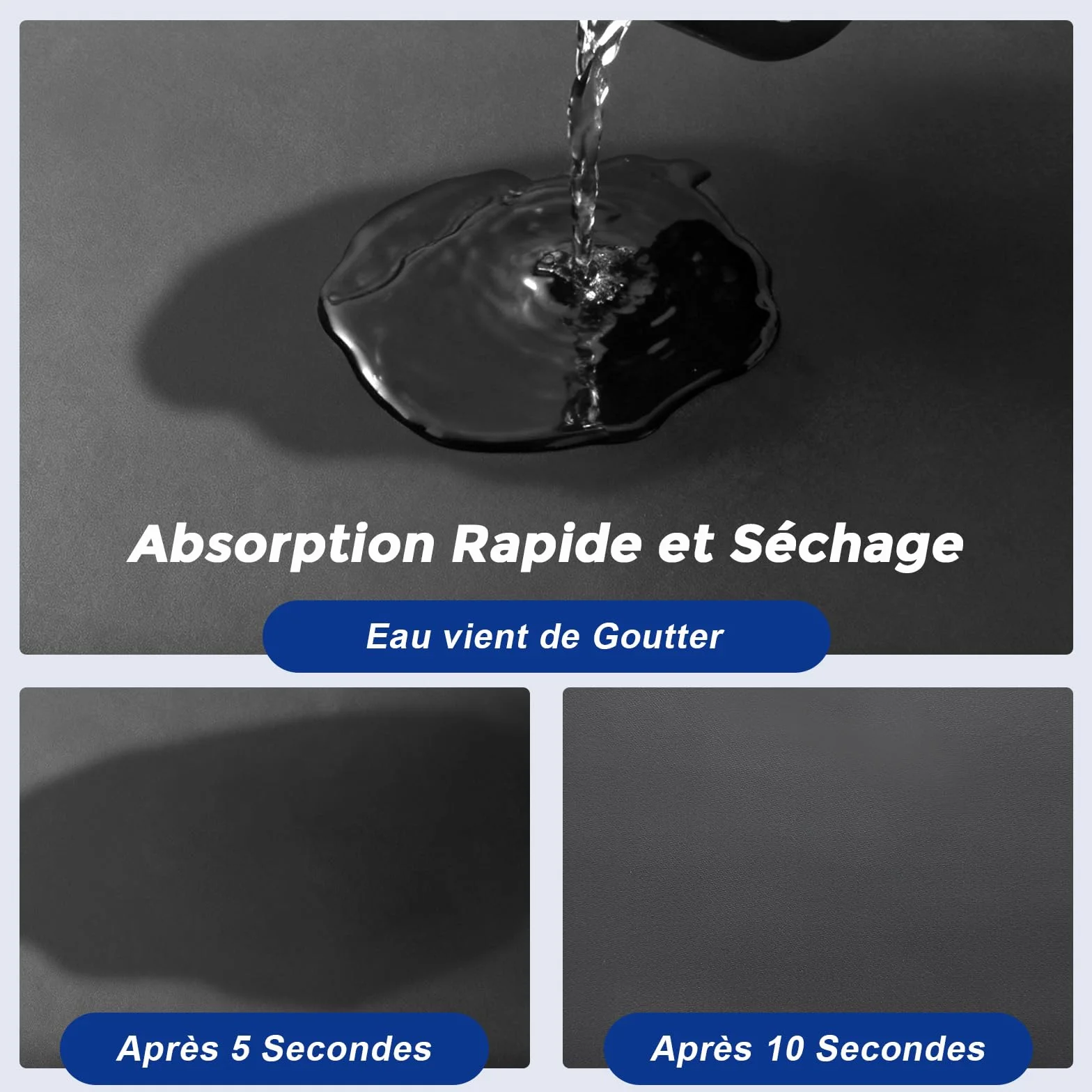 Sous-plat pour Machine à Café 40x30 cm Tapis de Protection Anti-gouttes