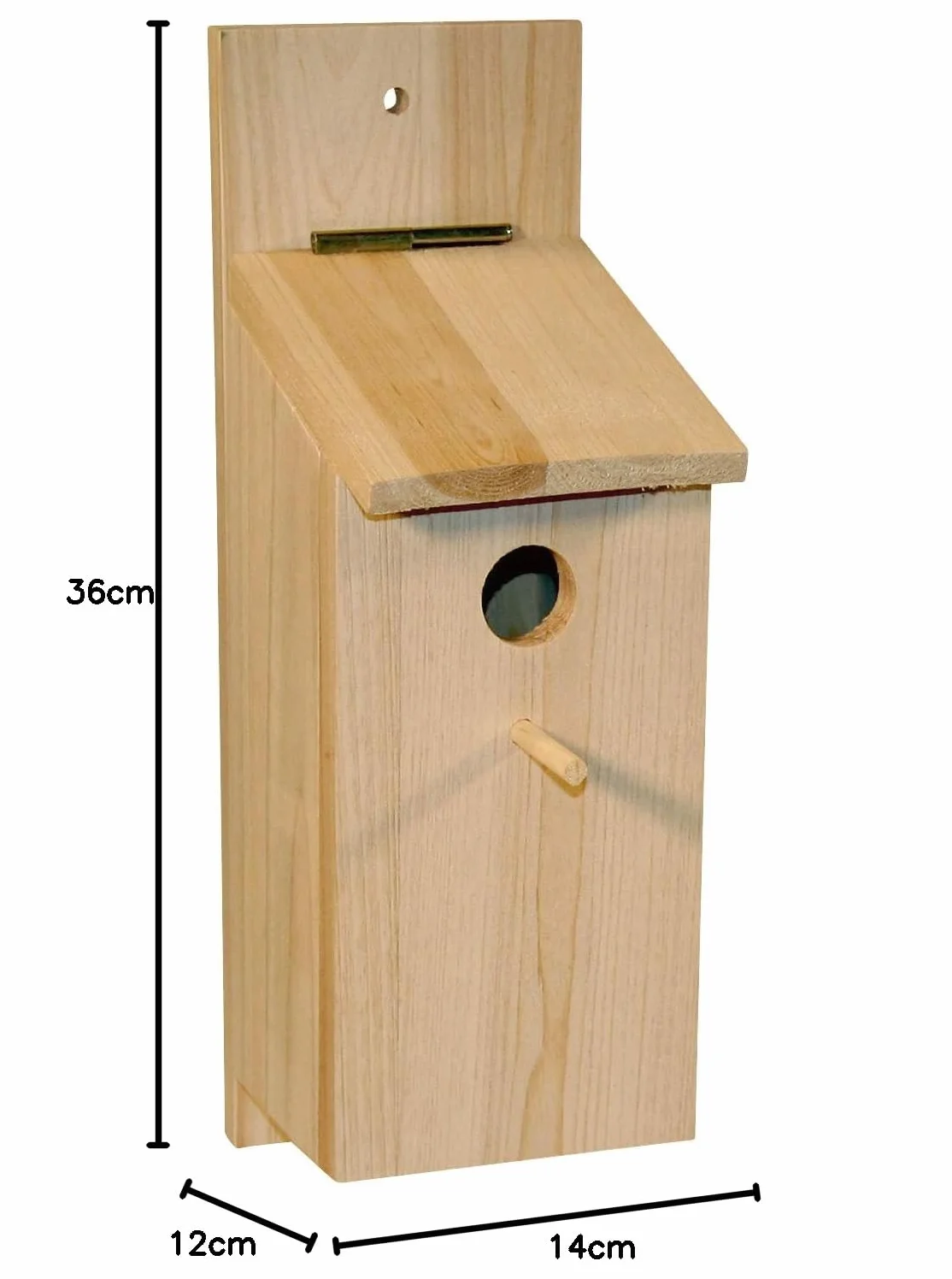 Kerbl Nichoir Kit à Monter Soi-même 36x12x14 cm Mésange Bois Beige