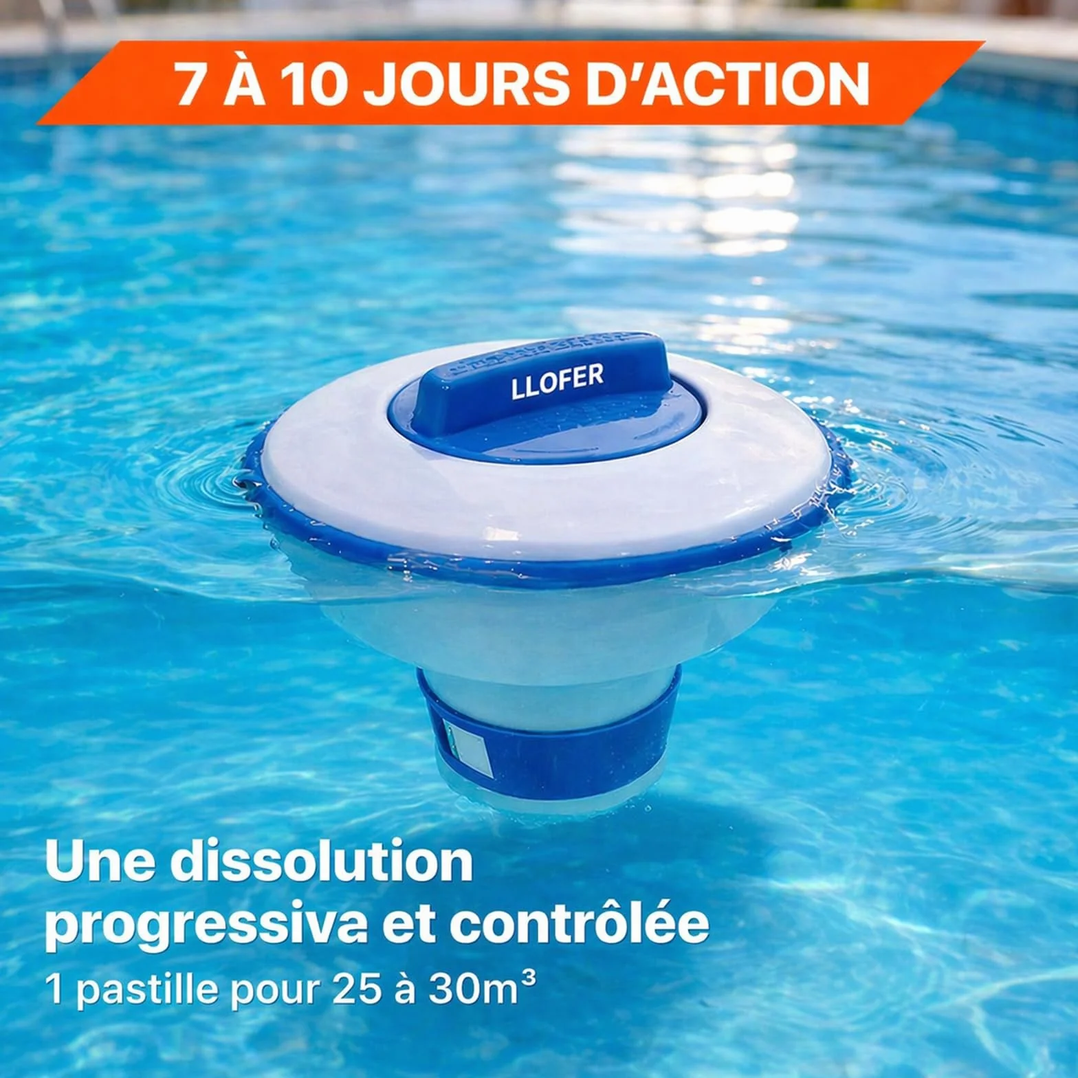 Chlore Multifonction en Galet 250g-5kg Désinfection Longue Durée 7 en 1 Haute Teneur 92% Fabriqué en Europe
