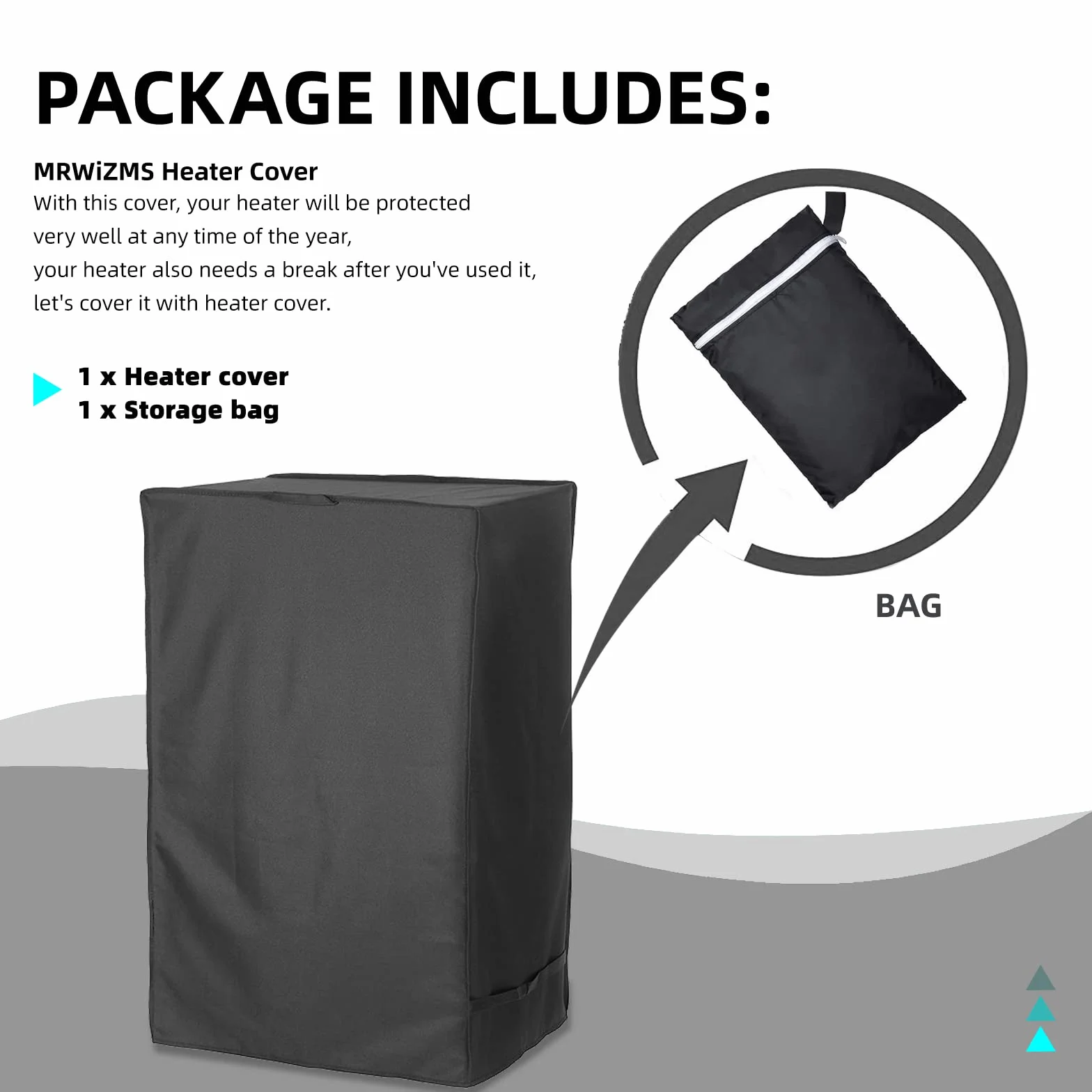 Bache de Protection Chauffage Gaz 46x38x74cm Imperméable Anti-Poussière