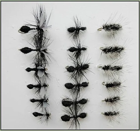 Sec Pêche à la Truite Mouches, Lot de 18, Griffiths Moucheron, ailé Ant, Traditionnel Fourmis, Choix de Tailles Disponibles