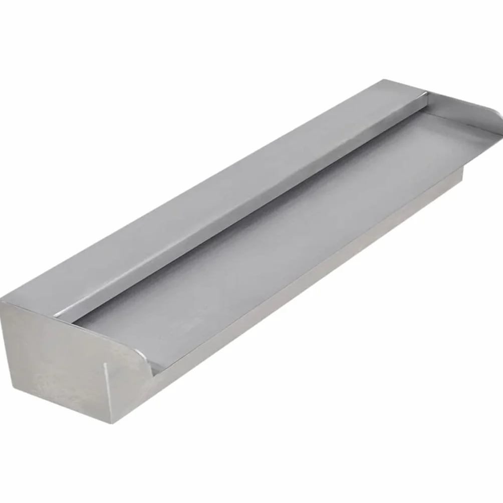 Lame d'eau rectangulaire 45 cm Acier inoxydable pour piscine