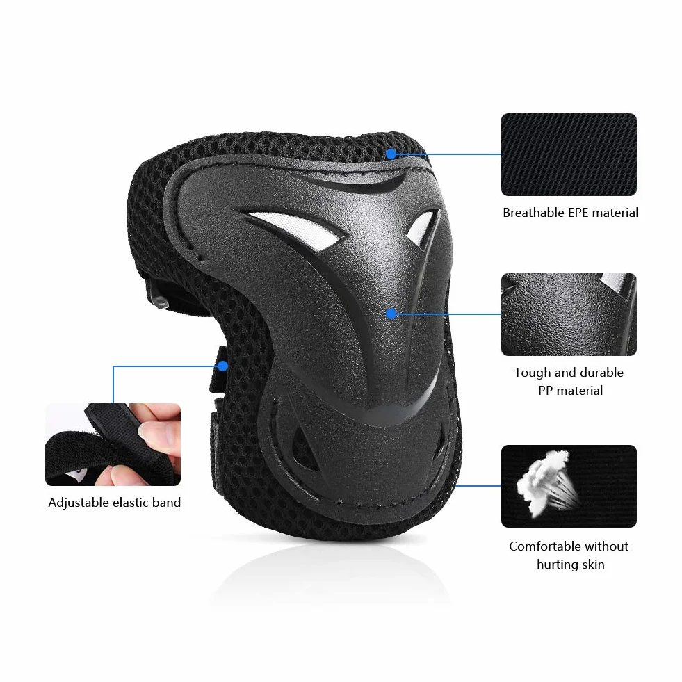 Jim's Store Sets de Protection Rollers Enfant Vélo Genouillere de Protection 5-16 Ans Ensemble de Protection Trottinette Skateboard Velo Roller Patin Sport Enfant