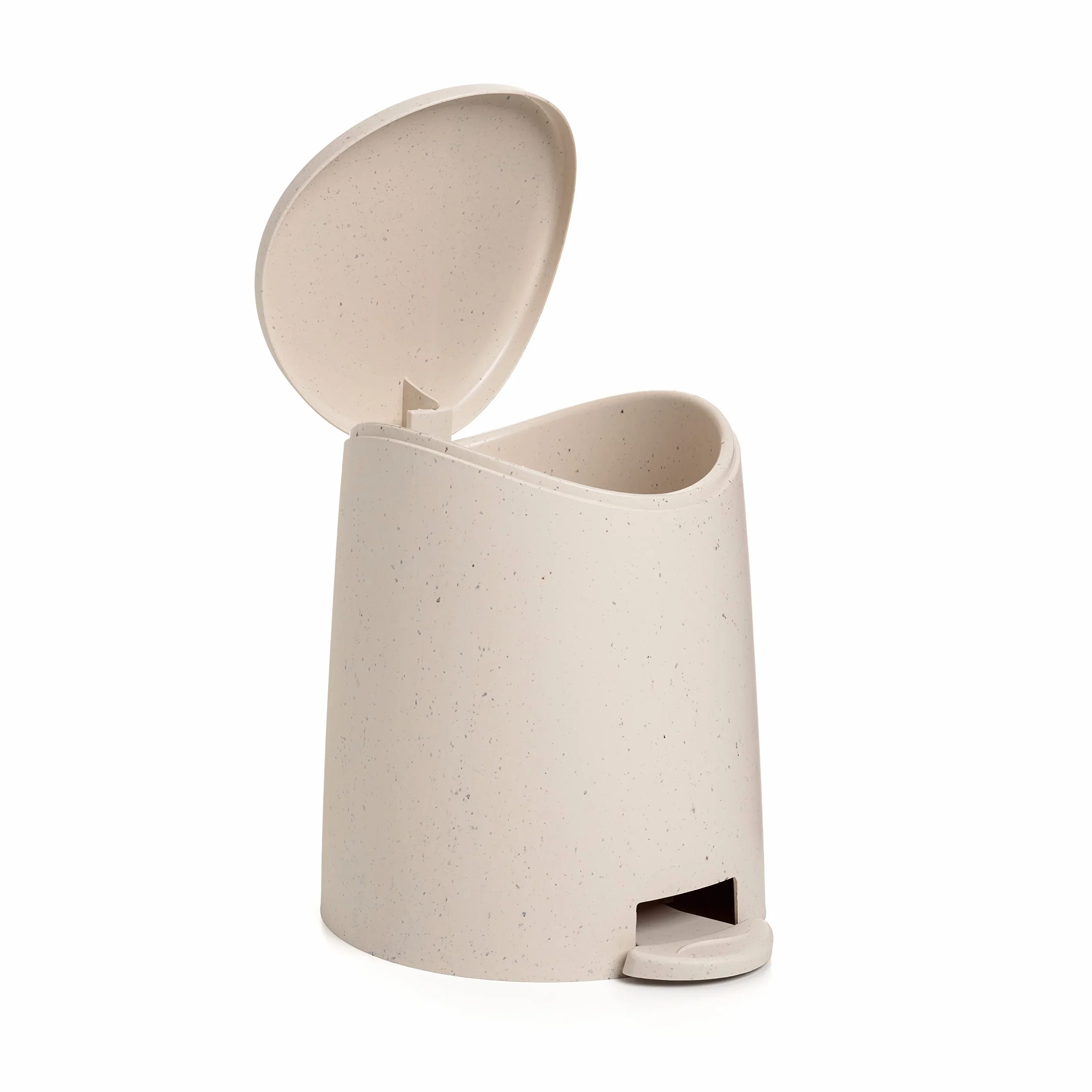 TATAY Poubelle Salle Bain avec Pédale 3L Compacte Plastique 19x21,8x22,1cm