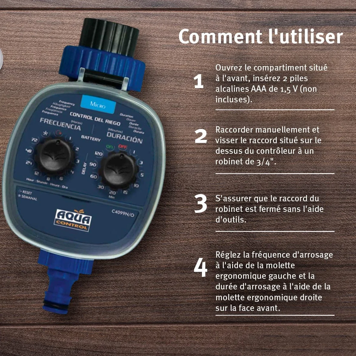 Aqua Control C4099O Programmateur d’Arrosage Jardin, 0 Bar