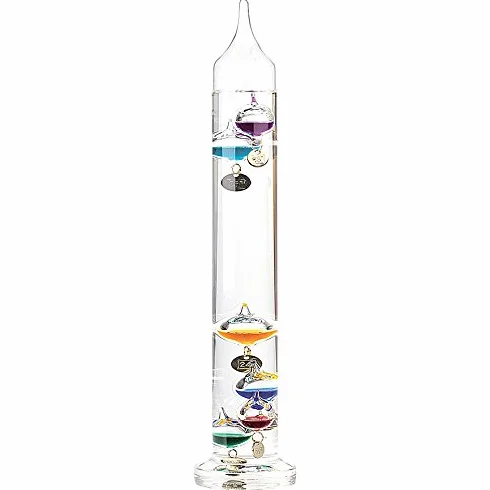 Thermomètre Galileo en verre 37 cm Pearl