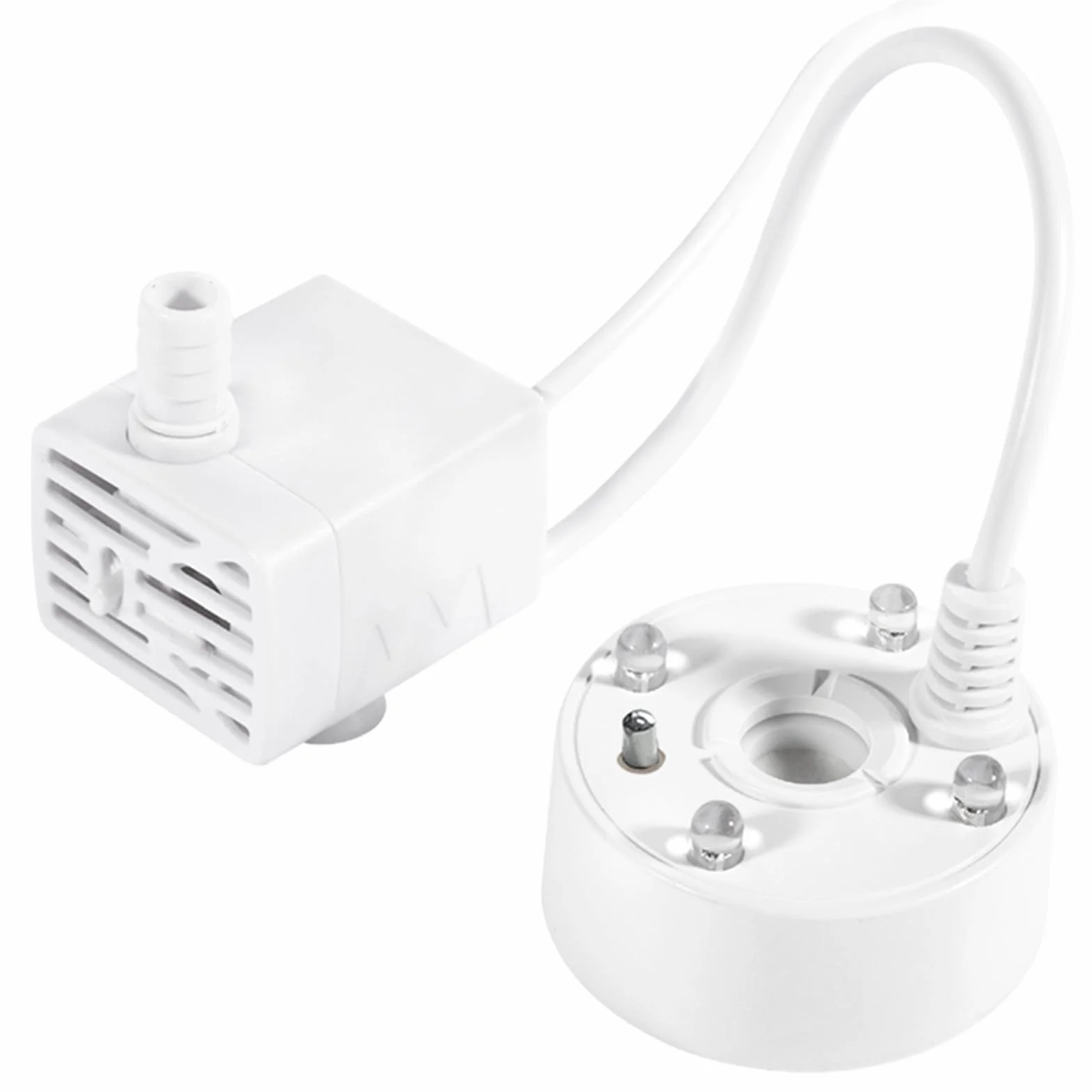 Machine à Brouillard pour Aquarium LED USB - Appareil à Ultrasons avec Lumières Couleur Changeante