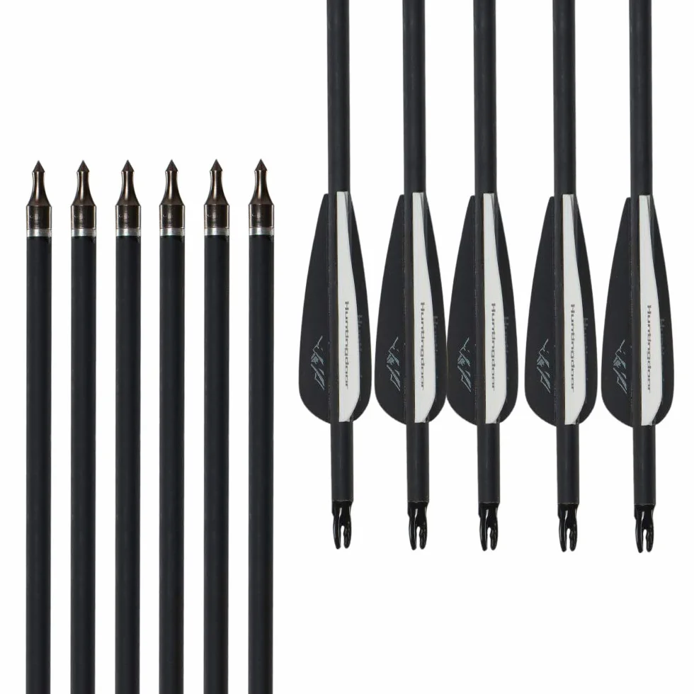 Flèche en Carbone 30 Pouces 500 Spine Chasse Tir à l'Arc Adultes Arc Classique