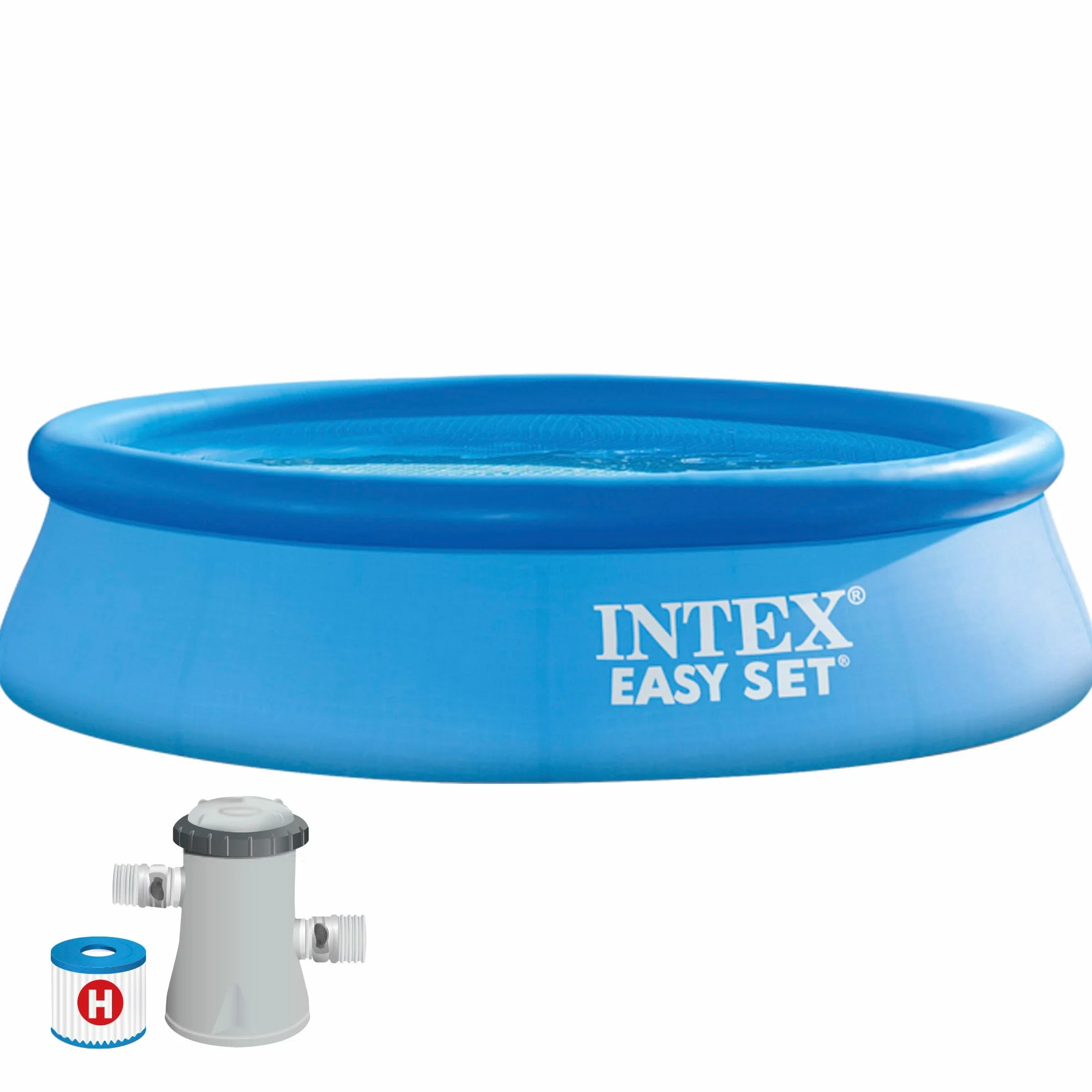 Intex Kit Piscinette Easy Set Autoportante 3,05 x 0,76 m avec Epurateur à Cartouche 1m3/h