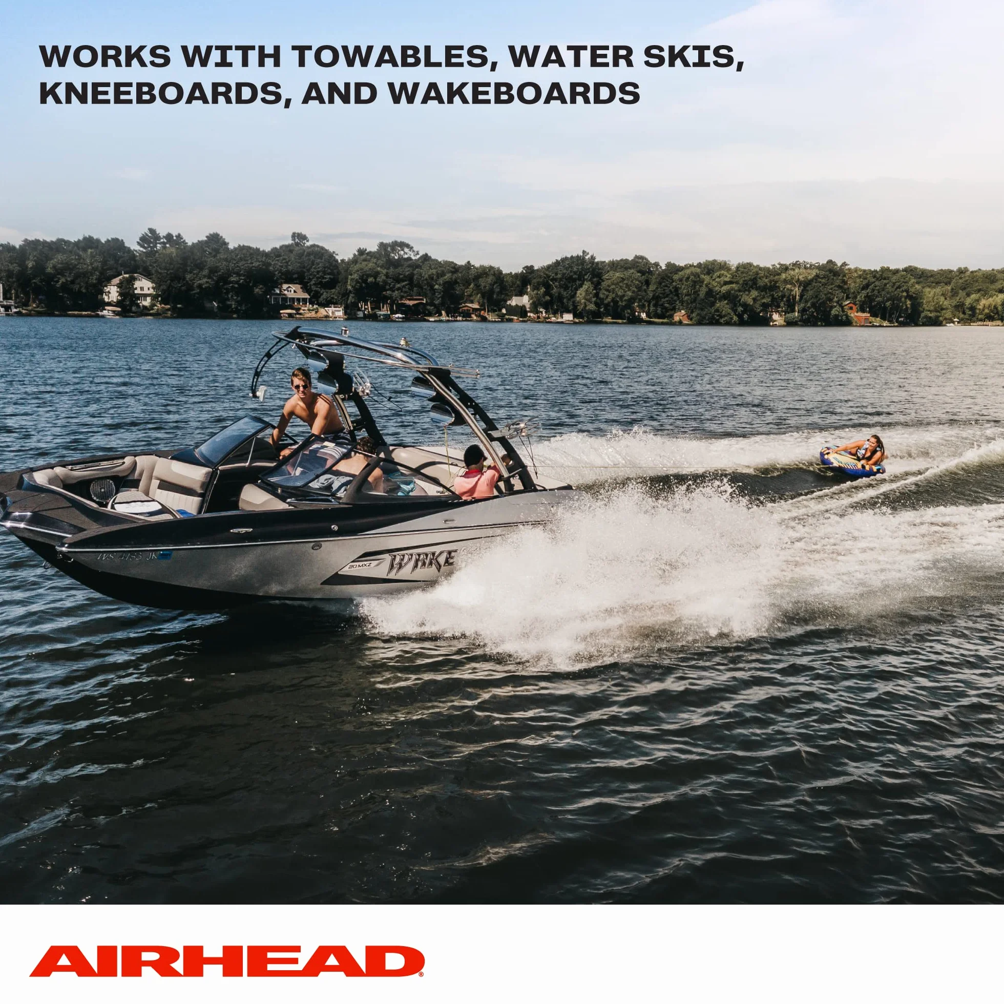 Airhead Heavy Duty Tow Harness Corde de Ski Nautique, 4 Sections Unisexe