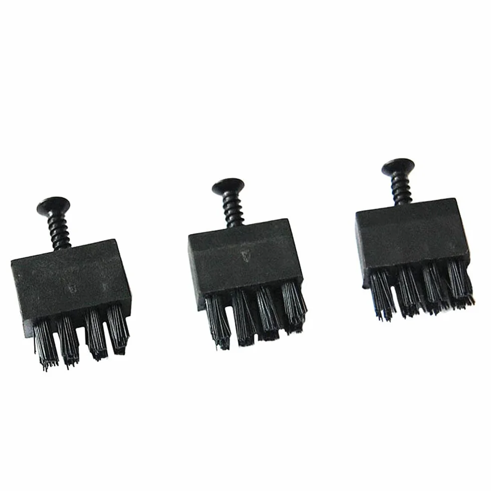 Lot de 3 brosses de rechange en plastique - Repose-flèche Brosses, Tir à l'arc Brosse en Plastique Accessoires pour Le Remplacement Bow noir pour repose-flèche avec 3 vis