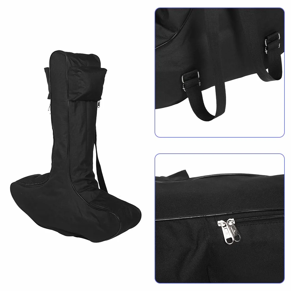 Joyzan Sac d'arc en Forme de T, Étui d'arbalète Réglable Rangement Arbalète T Transport Chasse à l'arc Grande Capacité Tactique Souple Composé Toile Léger Housse Portable Universel Accessoire Noir