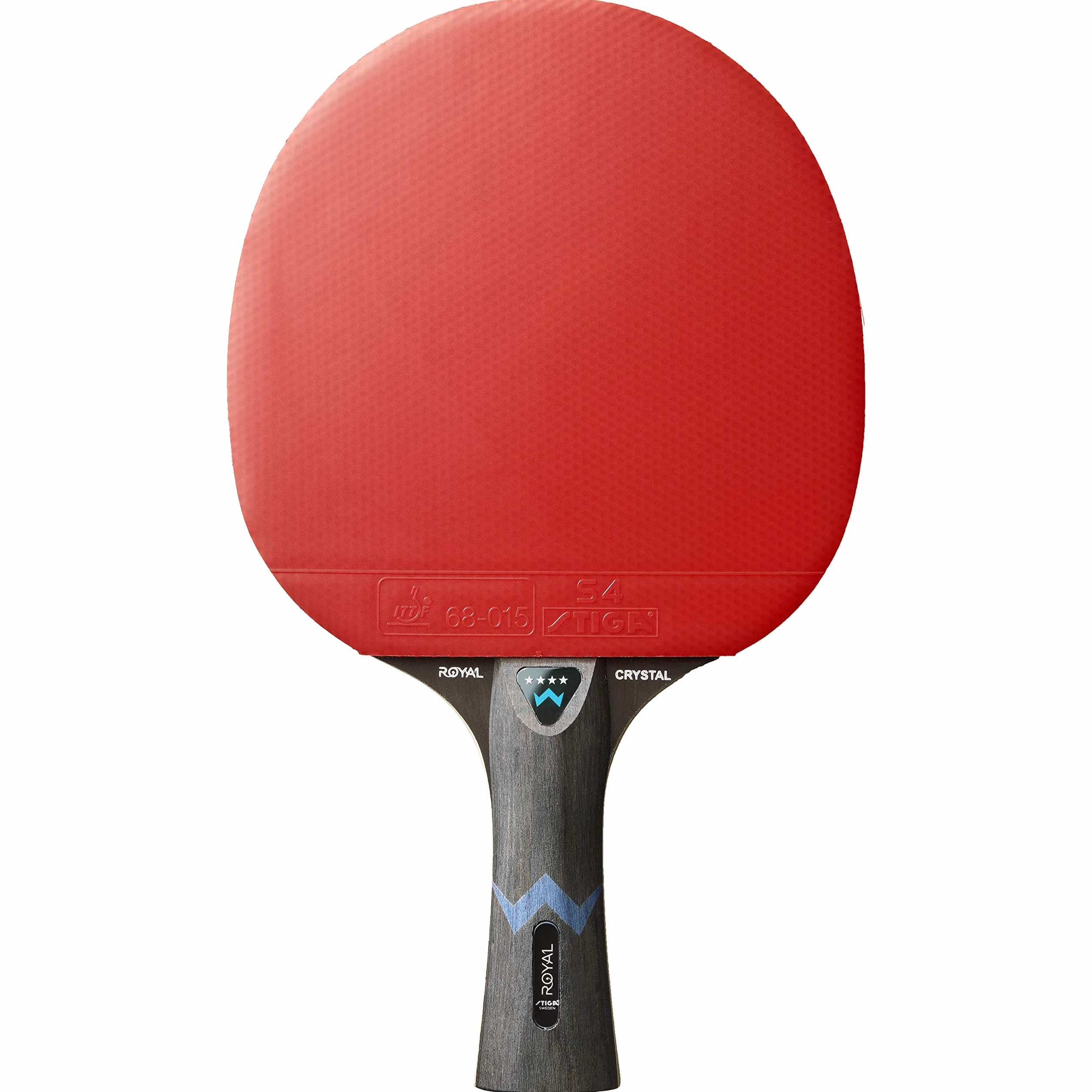 Stiga Royal 4-Star Table Tennis Ping Pong Bat, Black/Red