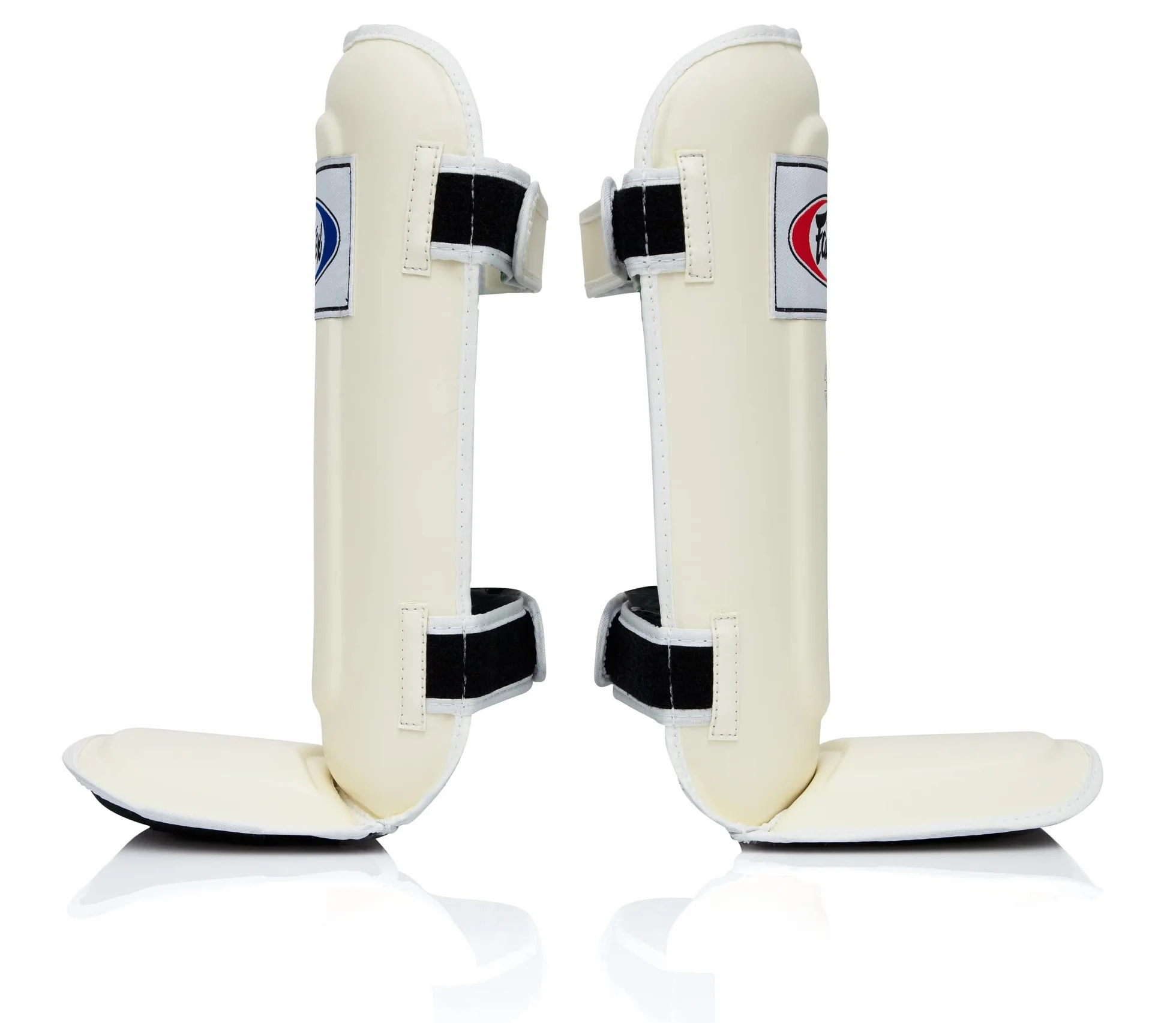 Fairtex Protège-Tibias de compétition Muay Thai SP5 – Noir, Bleu