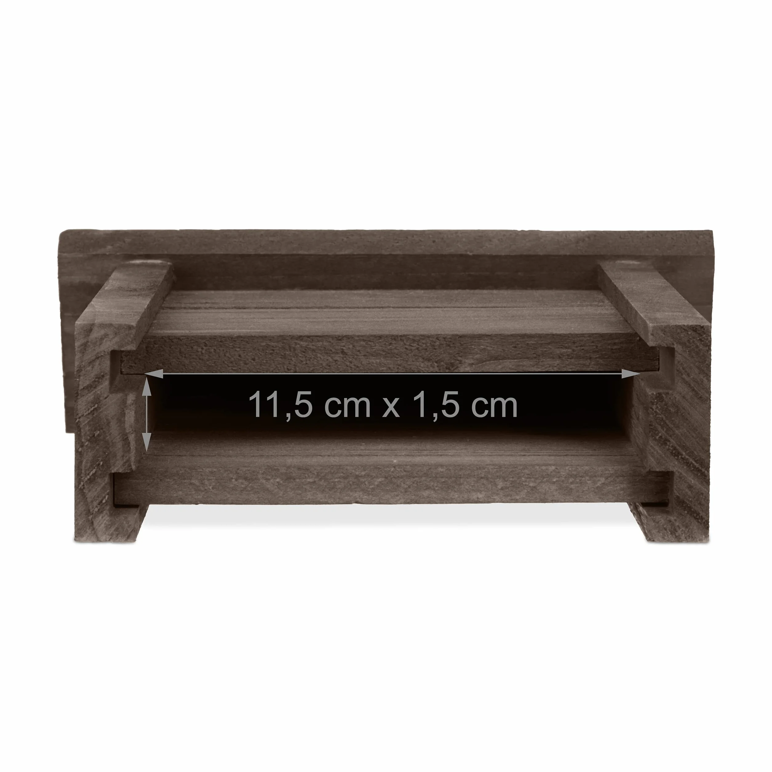 Relaxdays Abri à Chauves-Souris, Refuge Large 29x18x6 cm Bois Marron