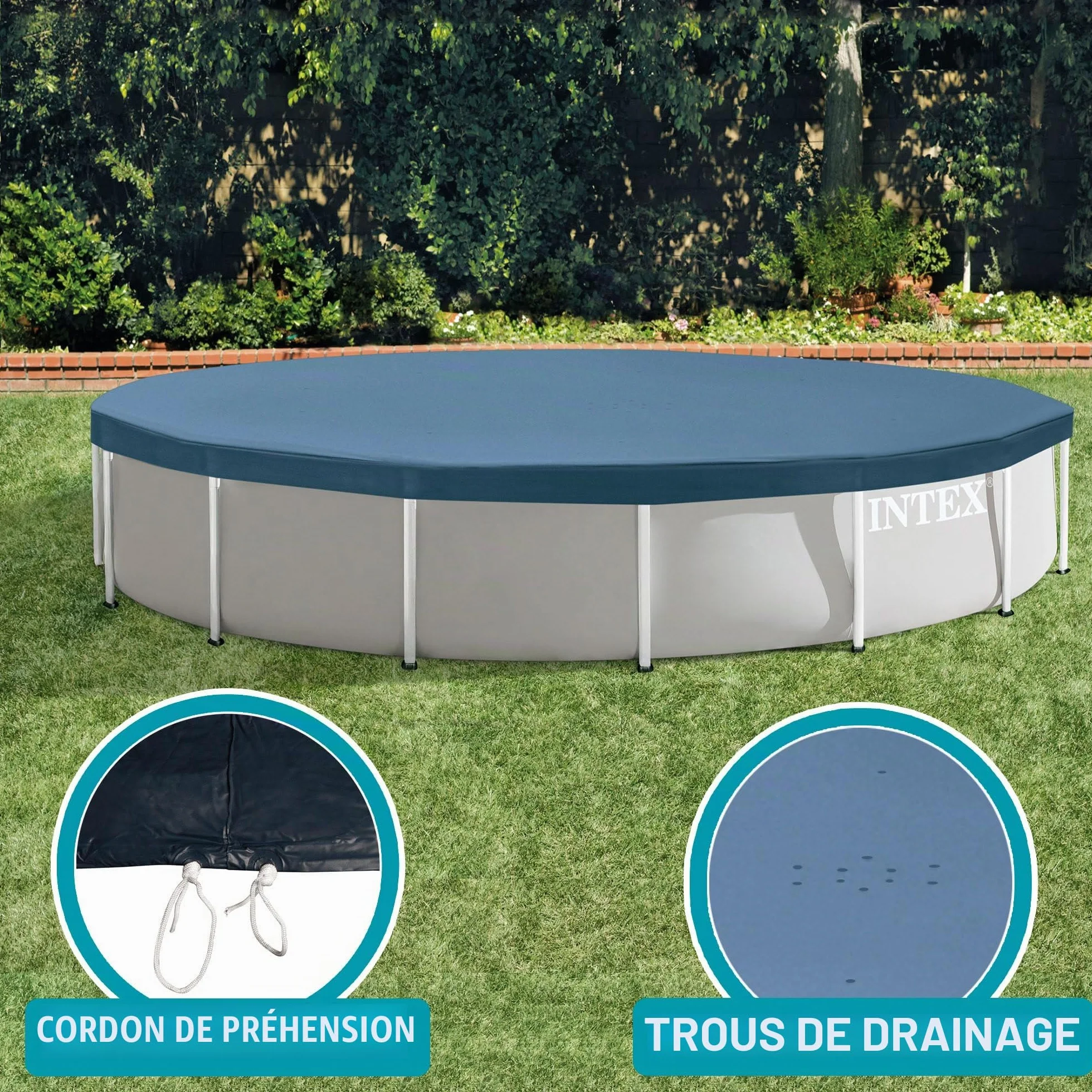 Intex Bâche Protection Piscine Ronde 3m05