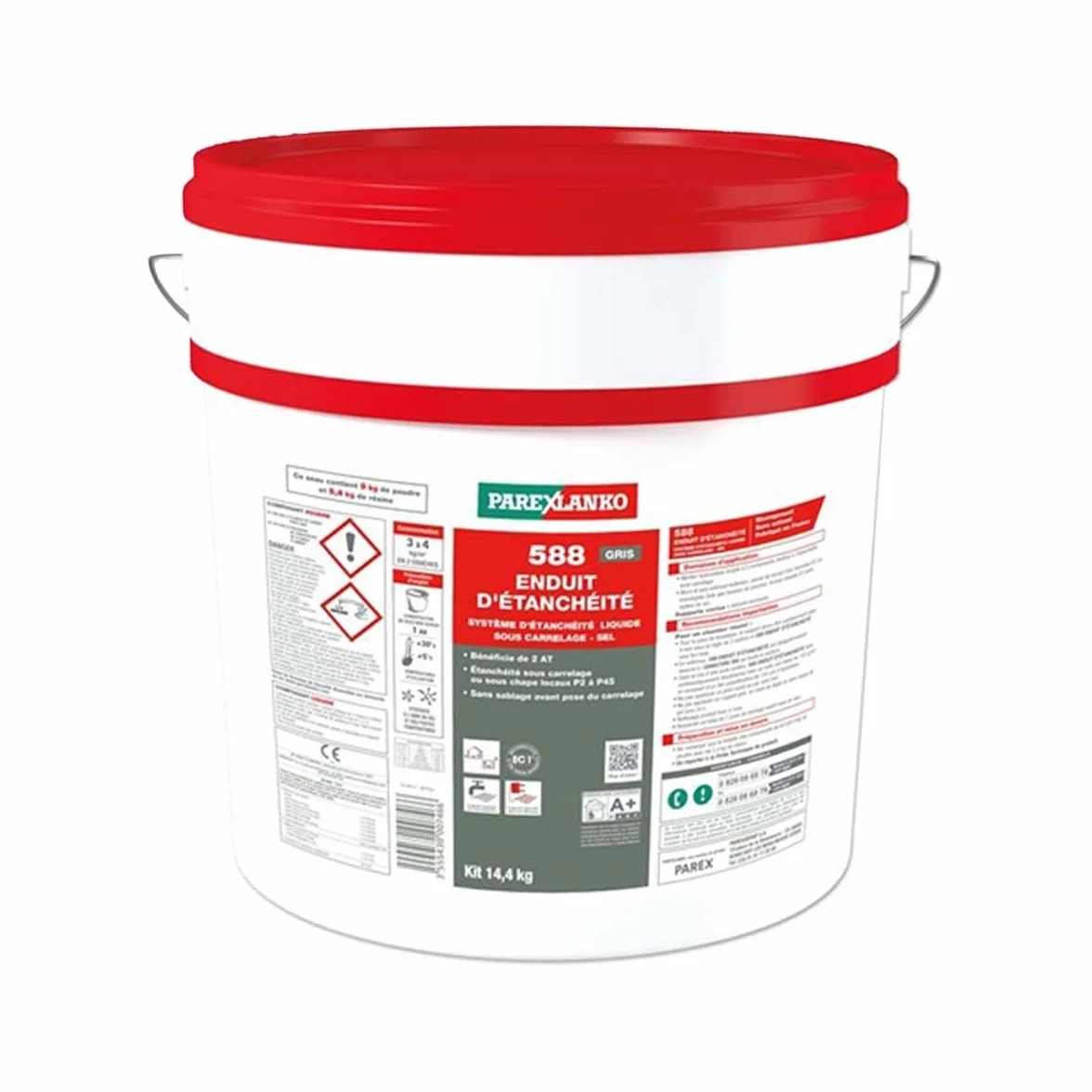 ENDUIT D'ETANCHEITE Parexlanko 14.4KG bi composant piscine hammam