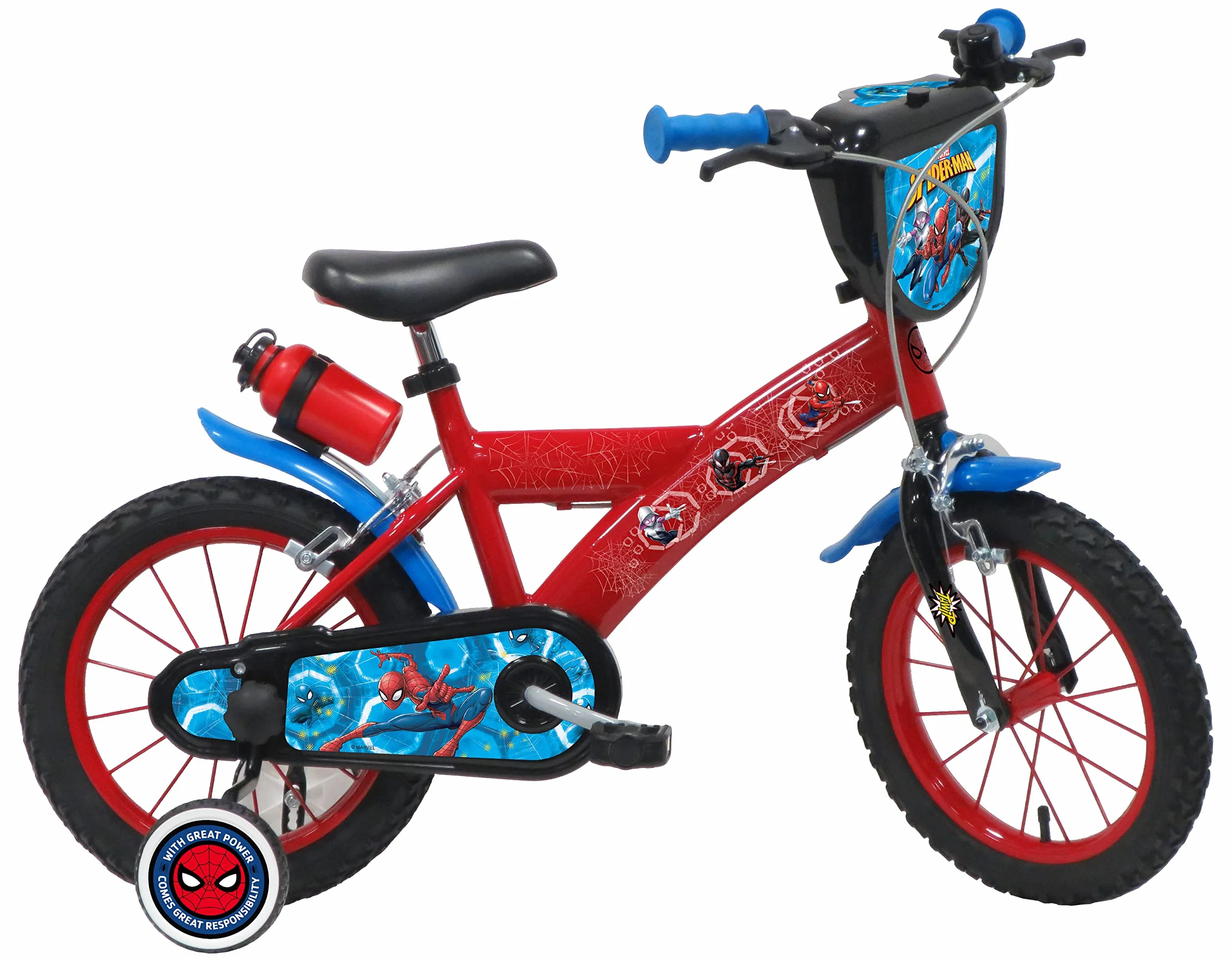 Vélo Enfant Garçon 14'' Spiderman/Marvel