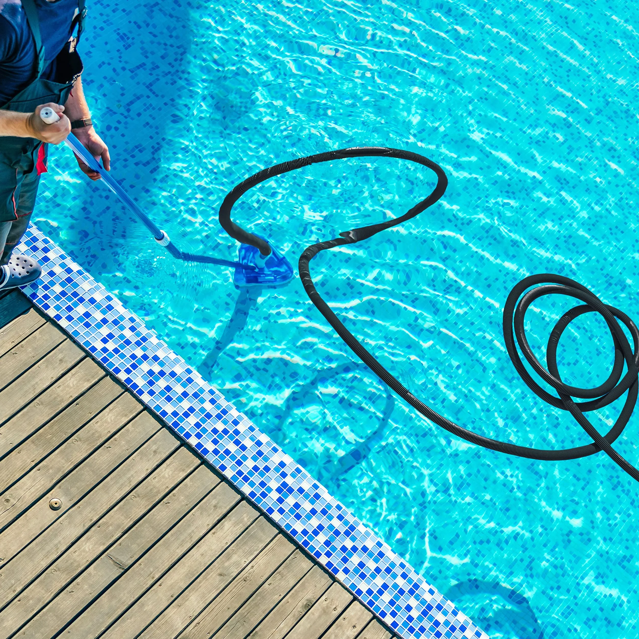 Monzana Tuyau Piscine 32 mm 6m Flexible Filtration Hors-Sol Pompe Filtre à Sable Noir