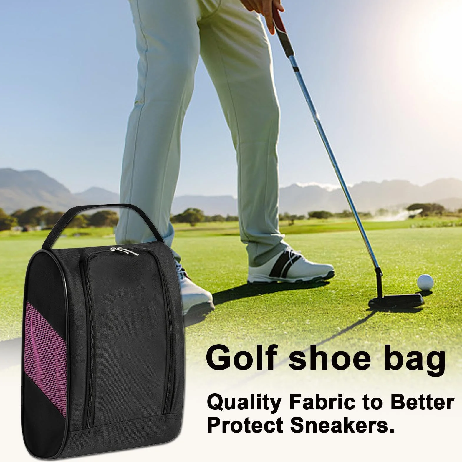 Sac de transport pour chaussures de golf respirant étui