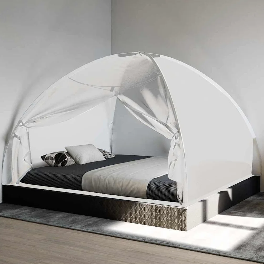 vidaXL Moustiquaire mongole avec Portes 220 Maille Blanc 200x180x135cm