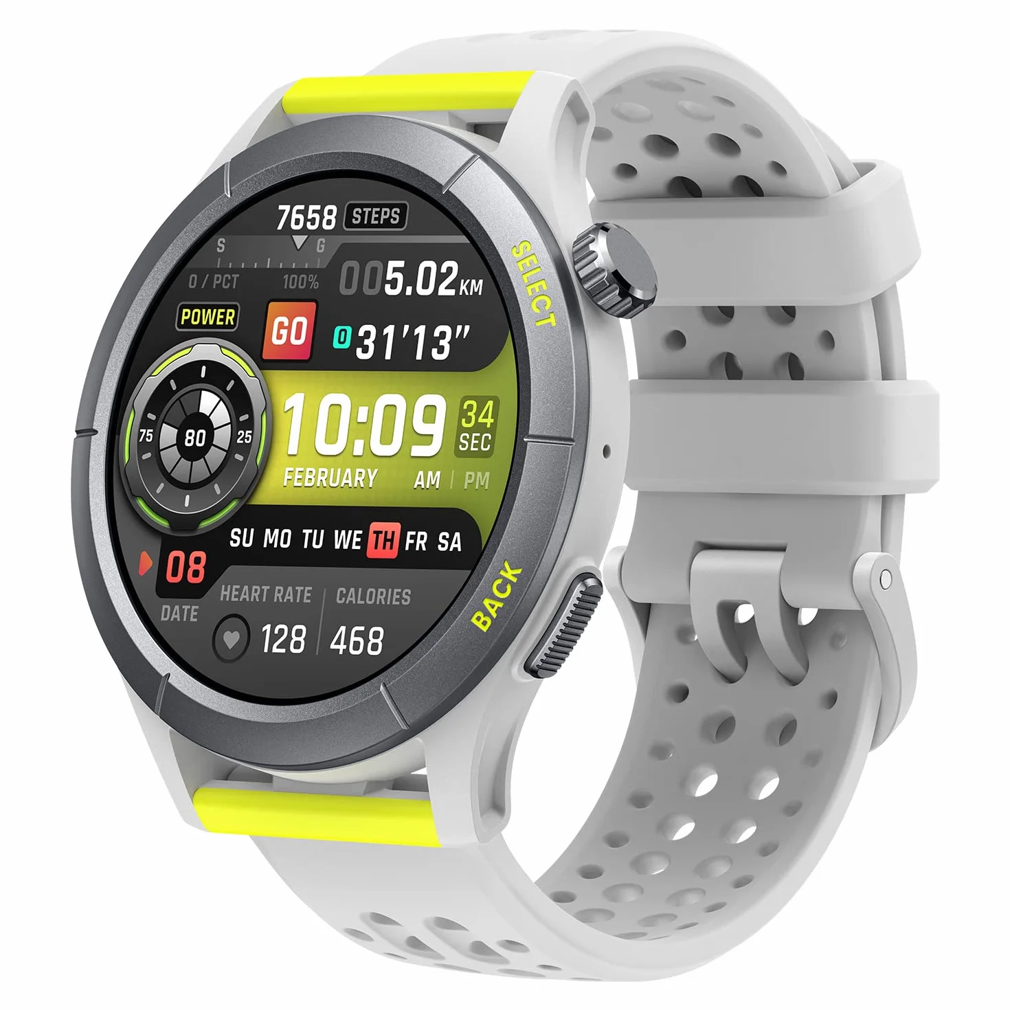 Amazfit Cheetah 47 mm Montre Intelligente Running GPS Double Bande Navigation Cartes Hors Ligne Moniteur Fréquence Cardiaque Alexa