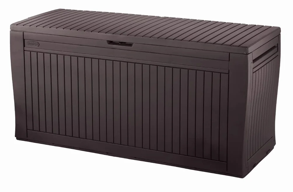 Keter Comfy Coffre de Rangement extérieur 270 l 116,7cm x 44,7 x 57 cm