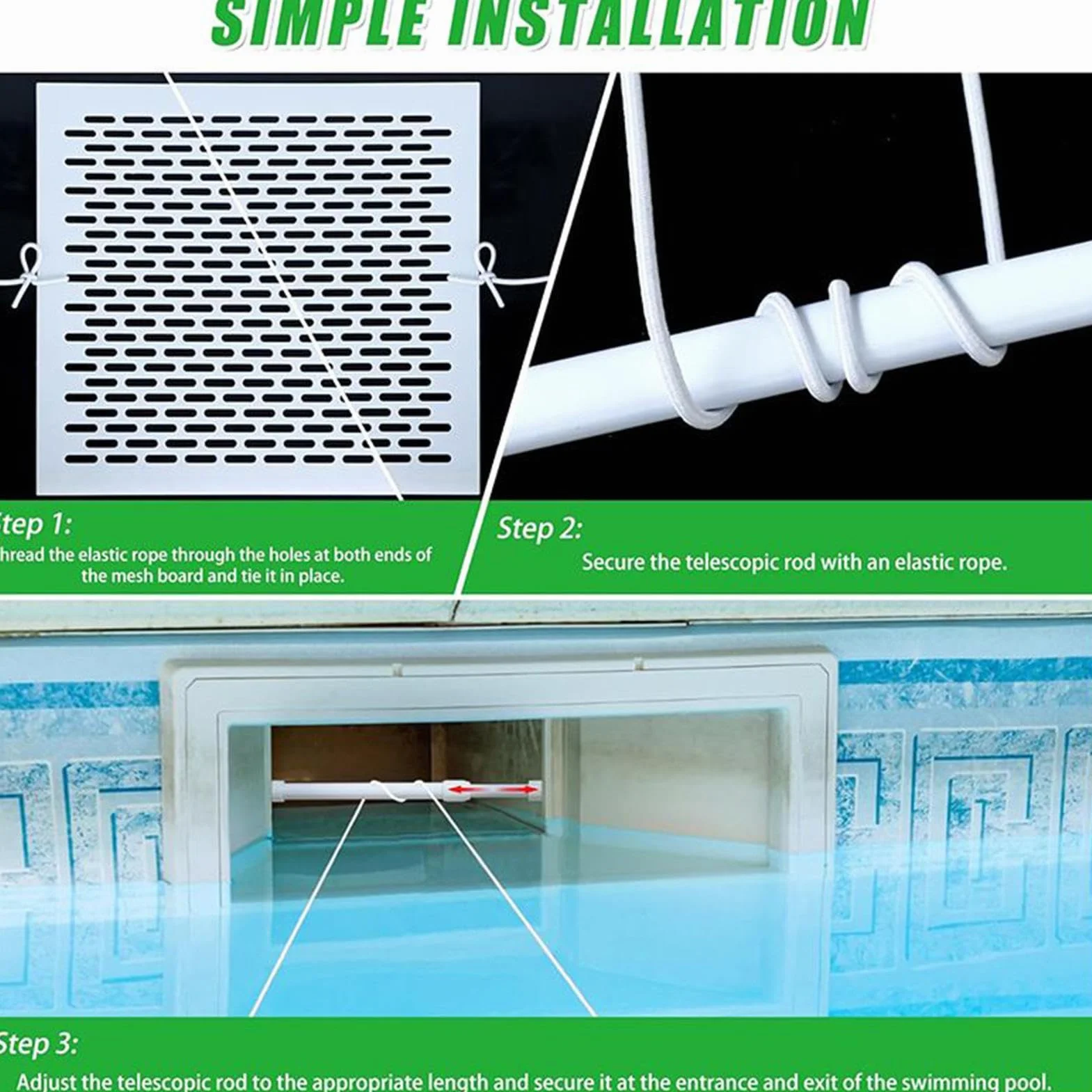 Écran de Protection pour Skimmer de Piscine - Filet Anti-Feuilles Anti-Débris