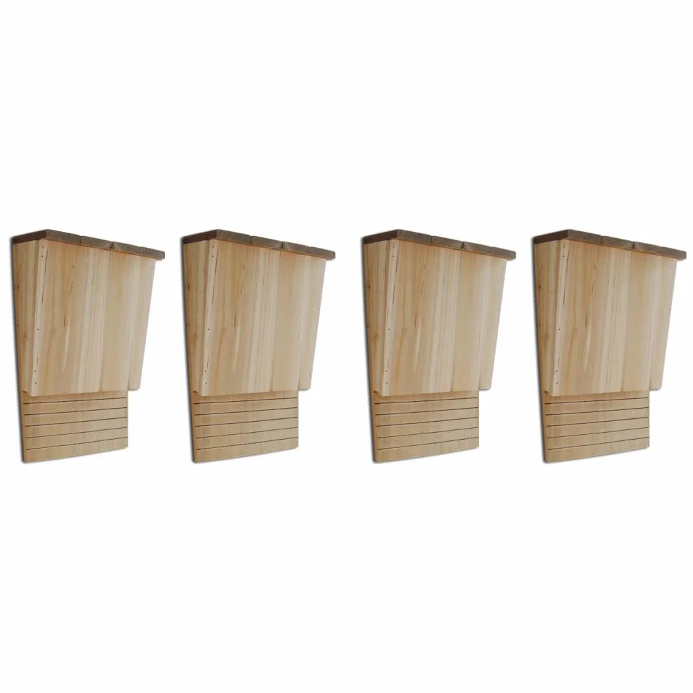 vidaXL Maison pour Chauve-Souris Bois Cabanes de Chauve-Souris Cage Oiseau