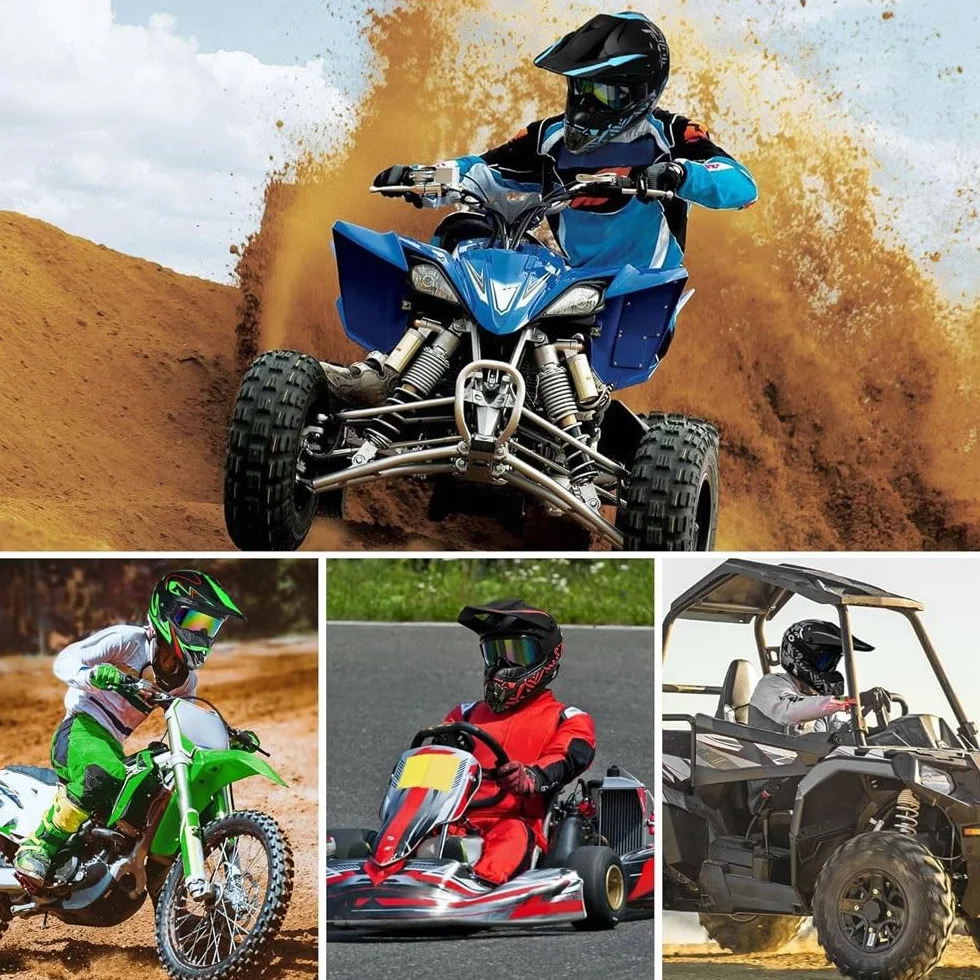 Casque Homologué Dot pour Jeunes Garçons et Filles 5-14 Ans Quad BMX MX
