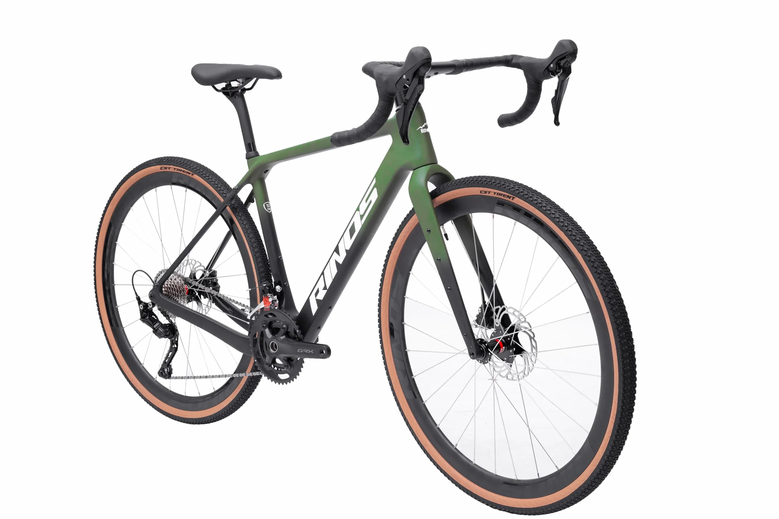 Rinos Sandman 4 Vélo Gravel Carbone GRX 400 Freins à Disque Hydrauliques Pneus 700x40C Cadre Carbone T800 Transmission 2x10 Vitesses