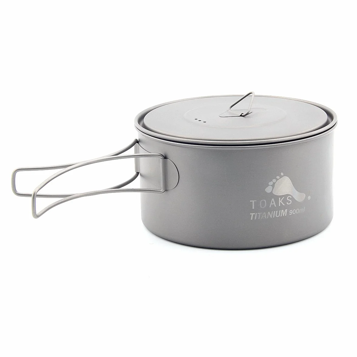 Toaks 900 ml ultraléger avec poignées résistant à la chaleur pliable portable Pot de titane avec un sac de rangement en
